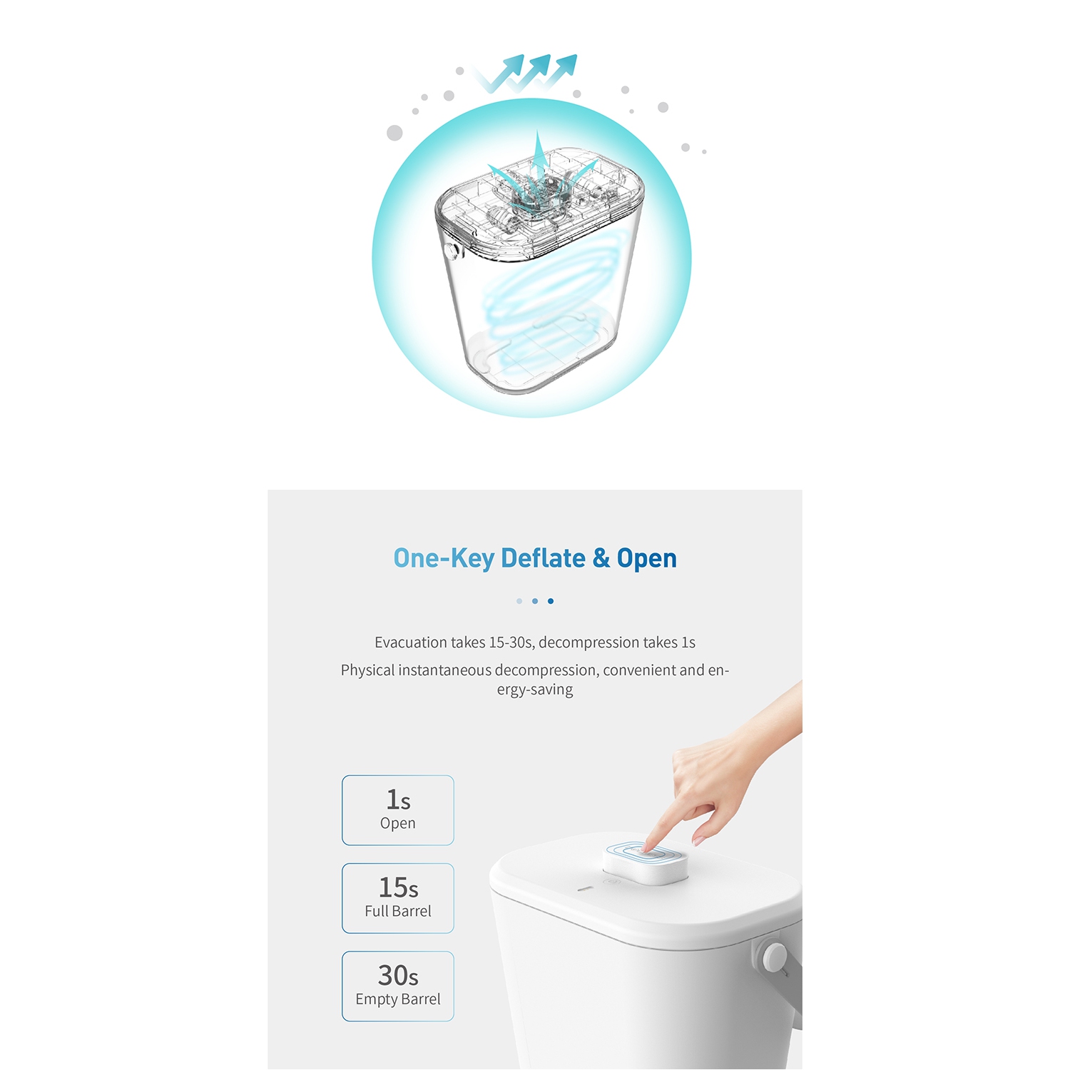 Dogness S01 Grigio Pet Food Storage: Vacuum Sealed, 12L Capacity