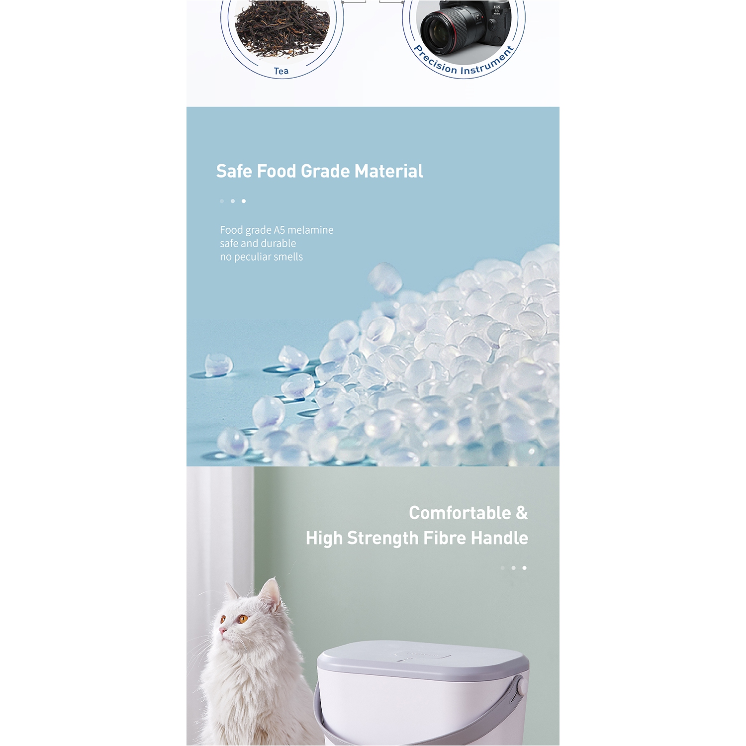 Dogness S01 Grigio Pet Food Storage: Vacuum Sealed, 12L Capacity