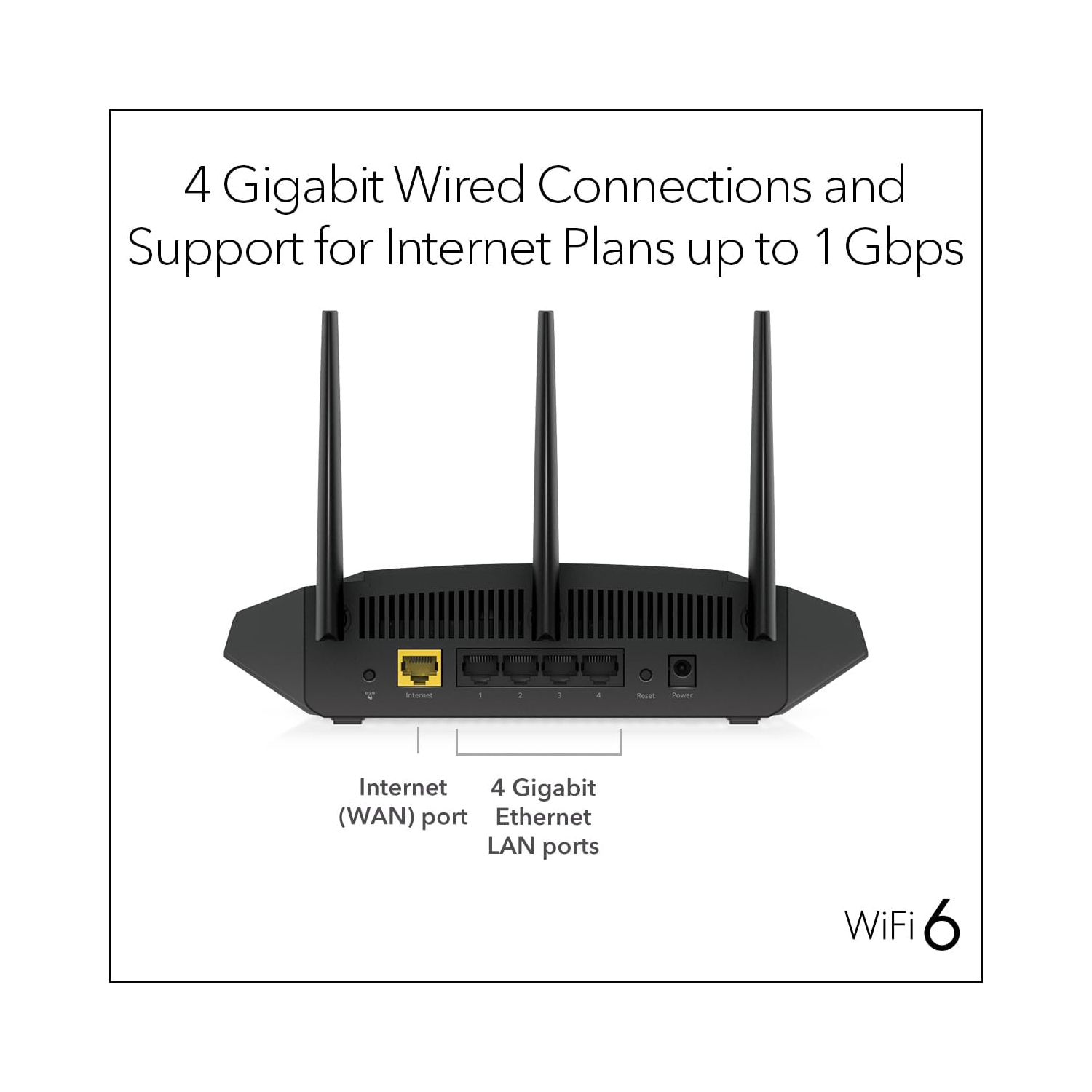 NETGEAR Nighthawk WiFi 6 Router – 4-Stream Gigabit Router AX3000 Dual-Band Wireless Speed (Up to 3Gbps) | Covers up to 2,000 sq. ft., 25 Devices