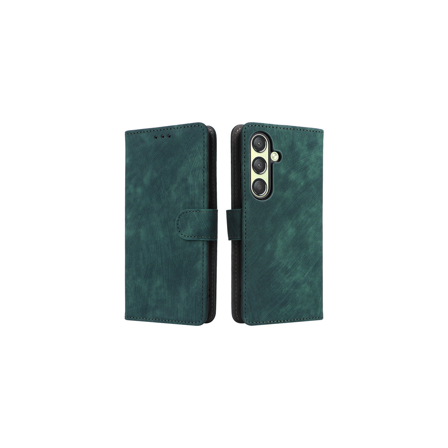 PANDACO Forest Green Wallet Case for Samsung Galaxy S24+