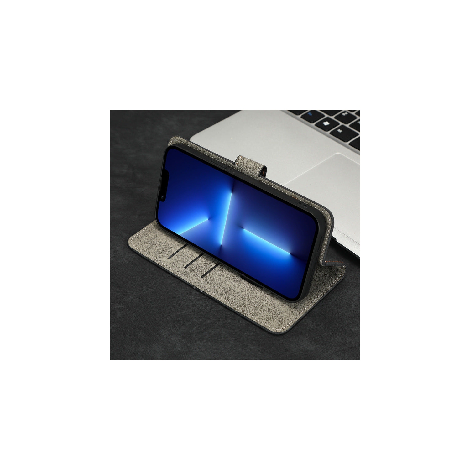 Étui portefeuille noir de PANDACO pour Pixel 8 Pro de Google