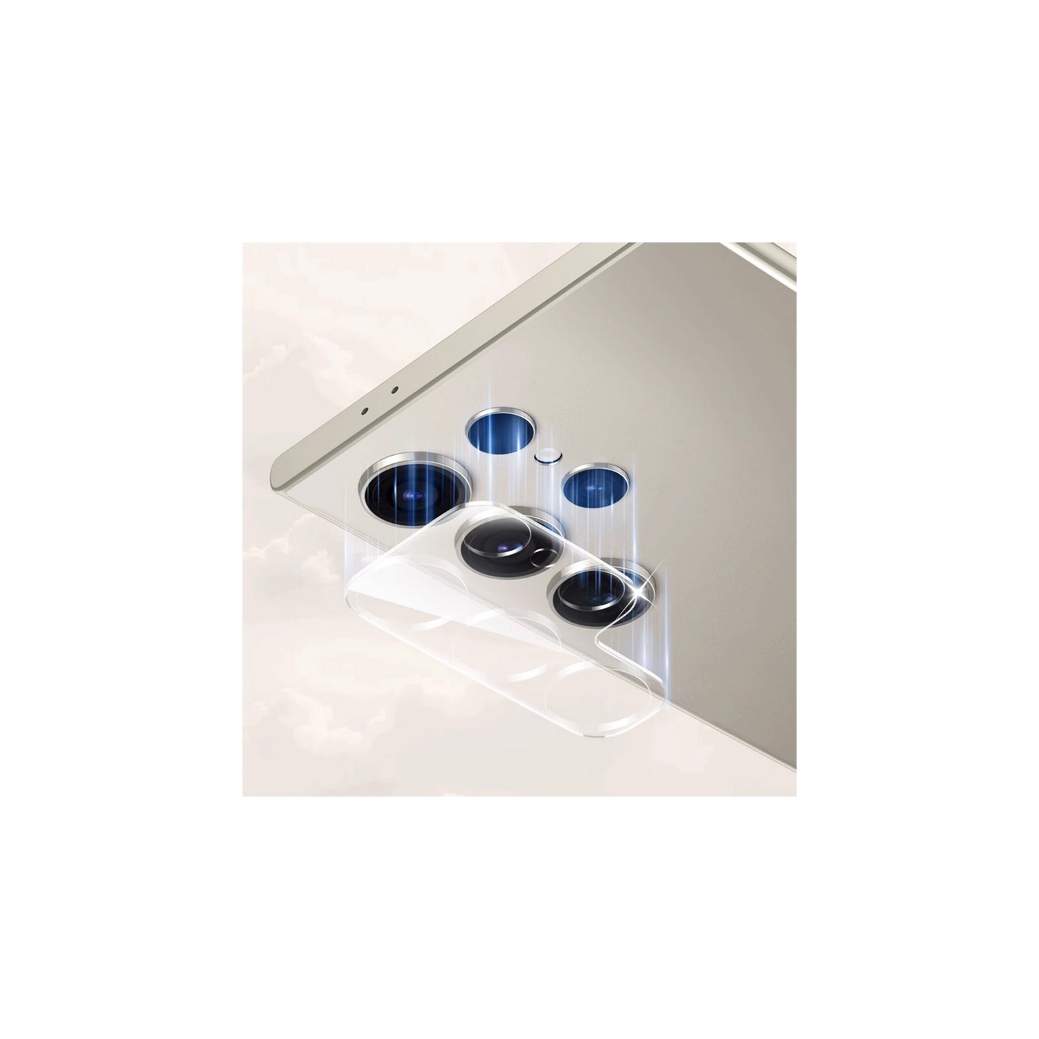 PANDACO Camera Lens Tempered Glass Protector for Samsung Galaxy S24 Ultra