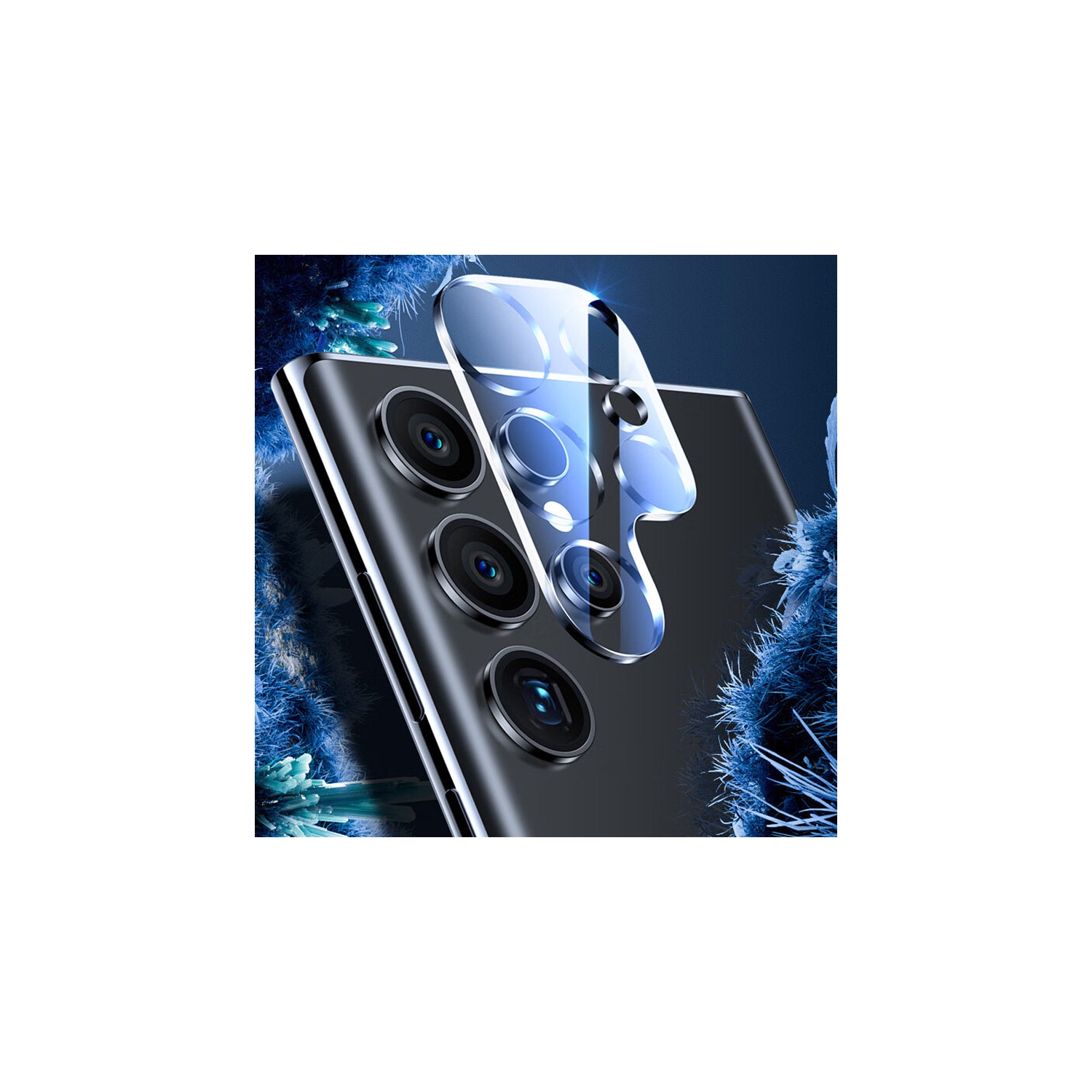 PANDACO Camera Lens Tempered Glass Screen Protector for Samsung Galaxy S23 Ultra