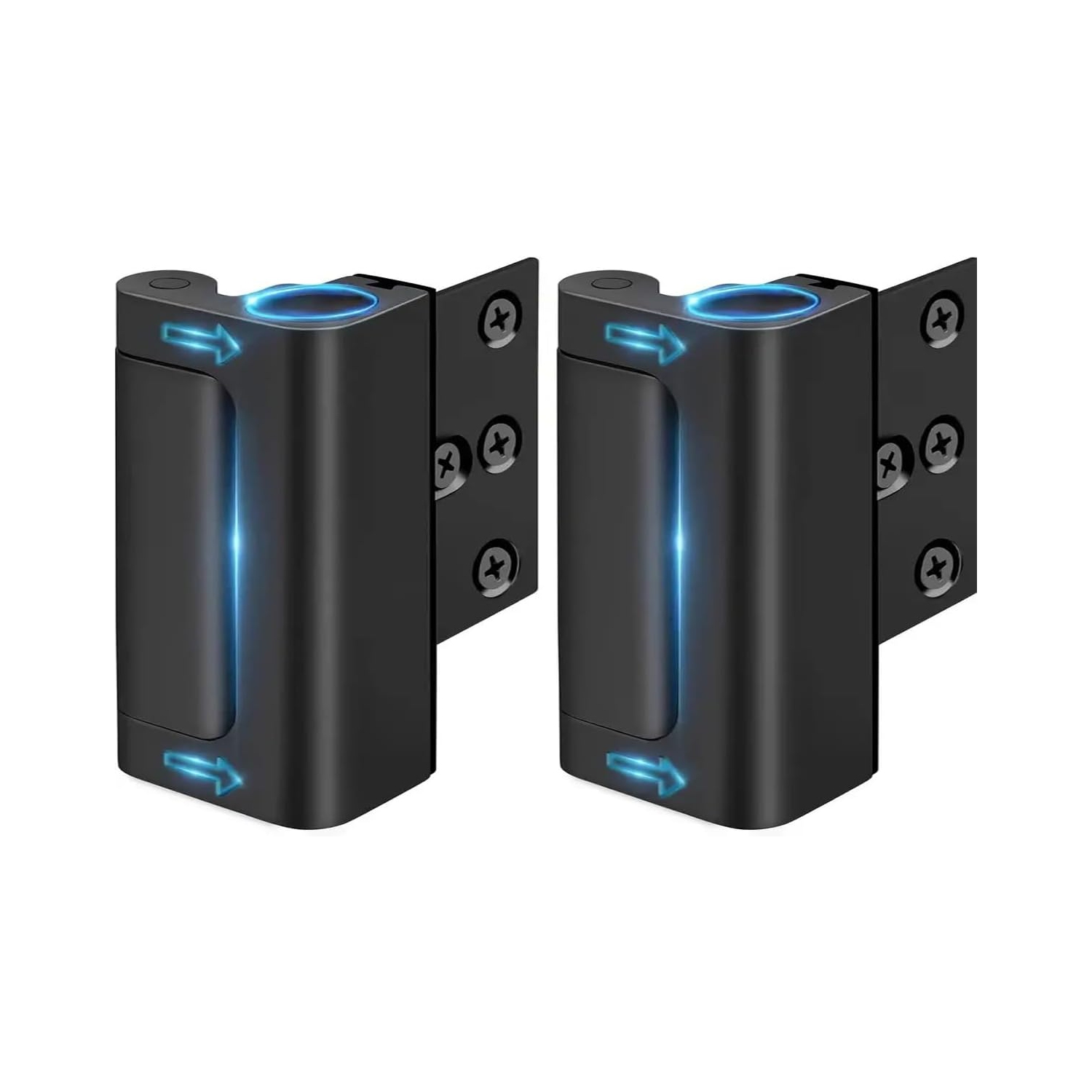 2PCS Black Home Security Door Lock