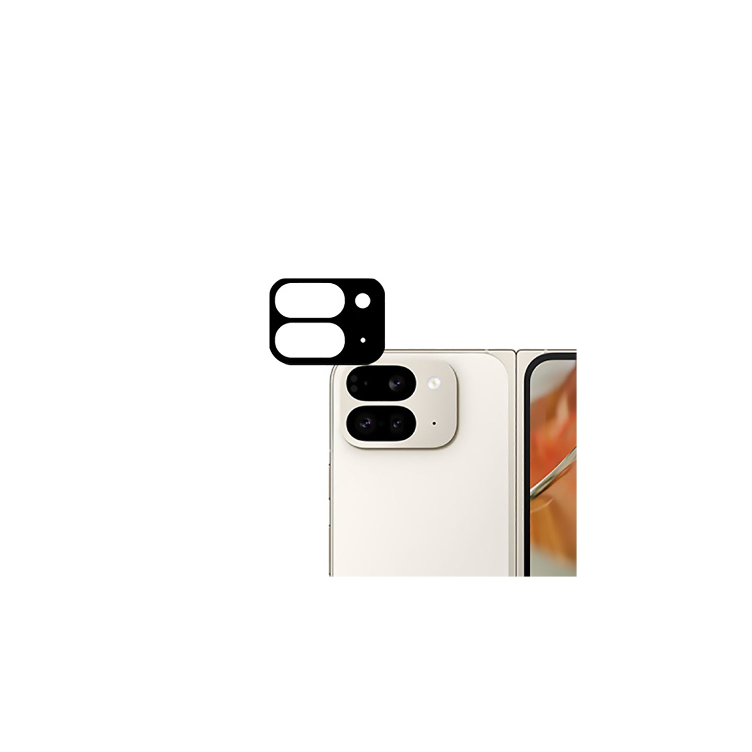 Protecteur de lentille de caméra en verre trempé de PANDACO pour Pixel 9 Pro Fold de Google