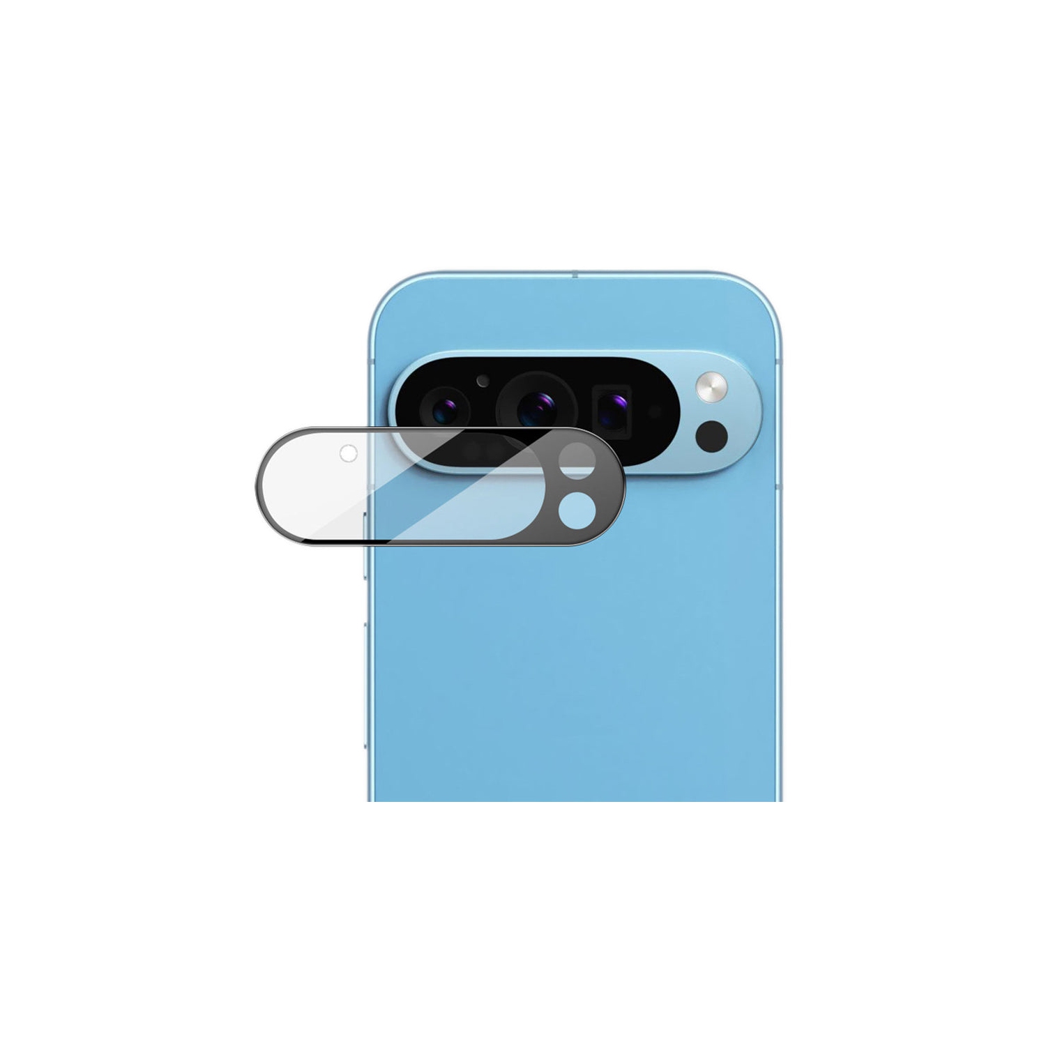 Protecteur d'objectif en verre trempé de PANDACO pour Pixel 9 Pro de Google