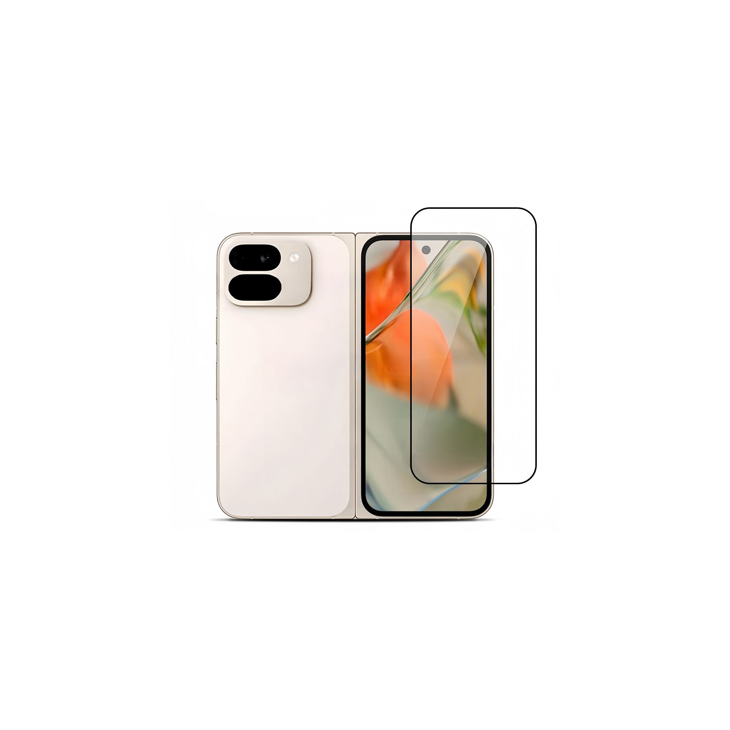 PANDACO Tempered Glass Ultra Thin Screen Protector for Google Pixel 9 Pro Fold