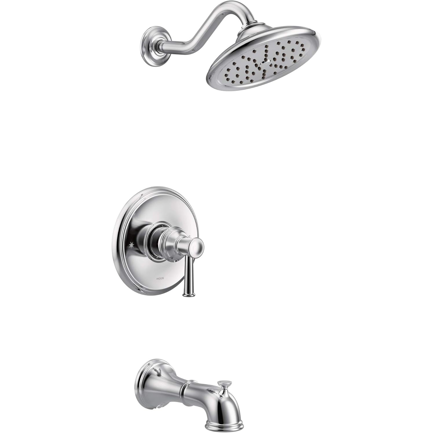Moen UT3313 Belfield – nécessaire de garniture pour baignoire et douche à 1 poignées M-CORE série 3, soupape requise, chrome