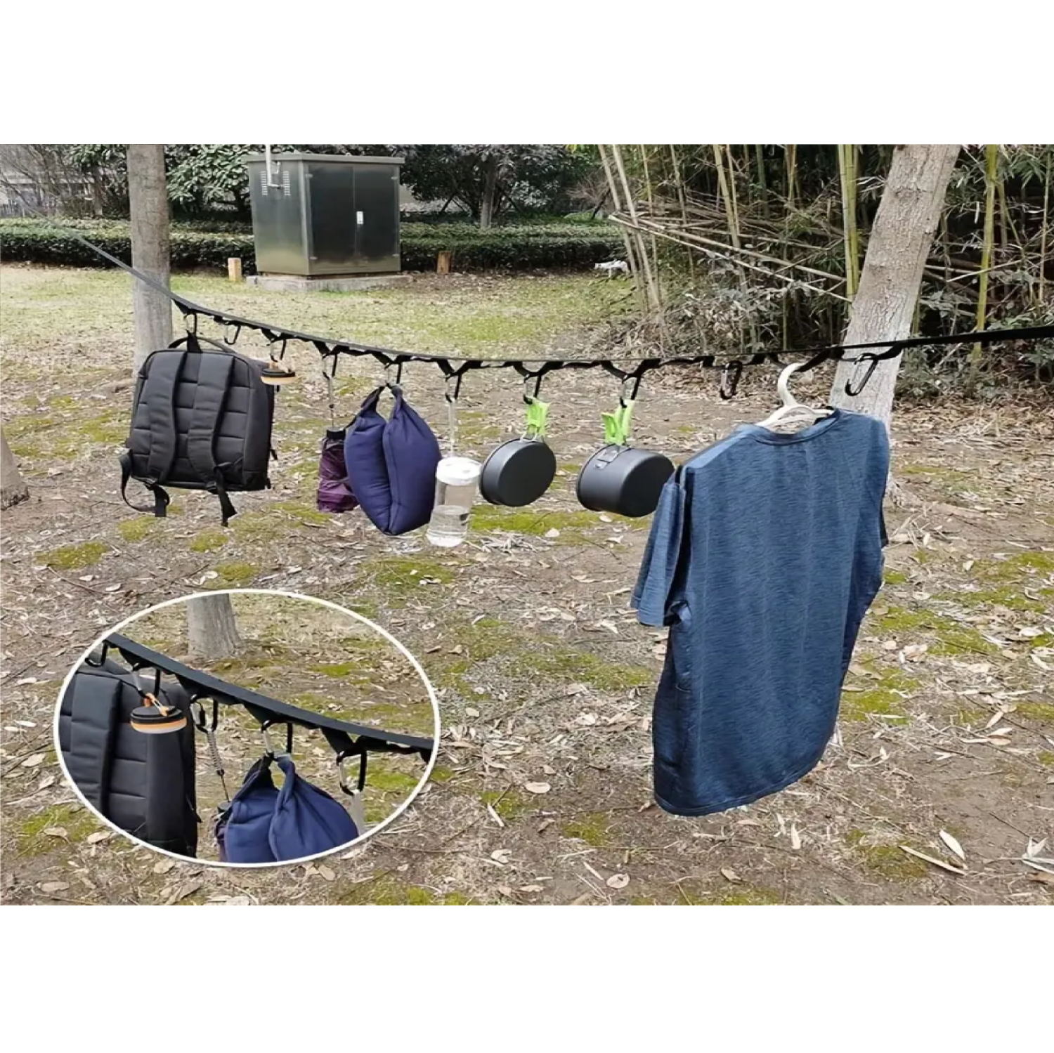 Multifunctional Lanyard, Tent Storage Clothesline, Camping Storage Strap, Outdoor Camping Accessories