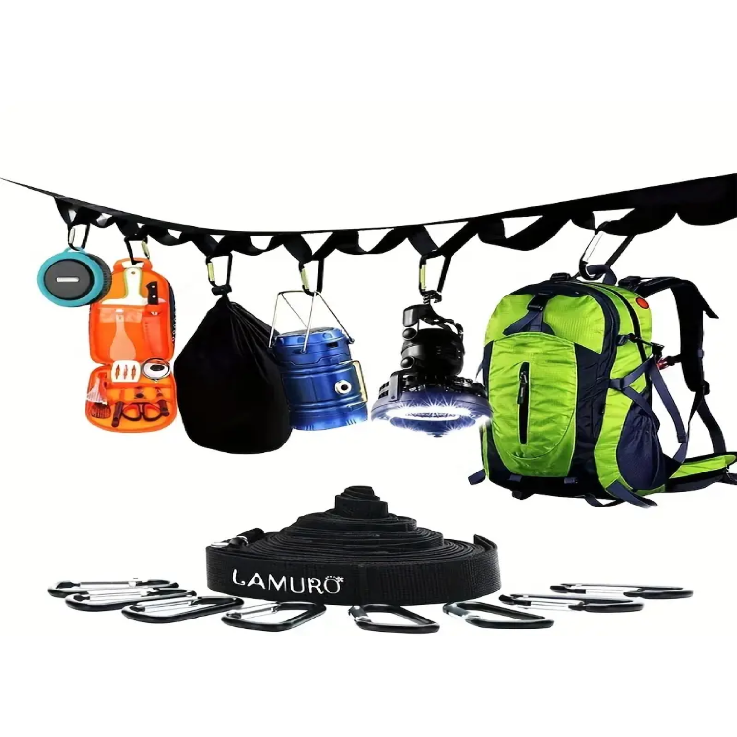 Multifunctional Lanyard, Tent Storage Clothesline, Camping Storage Strap, Outdoor Camping Accessories
