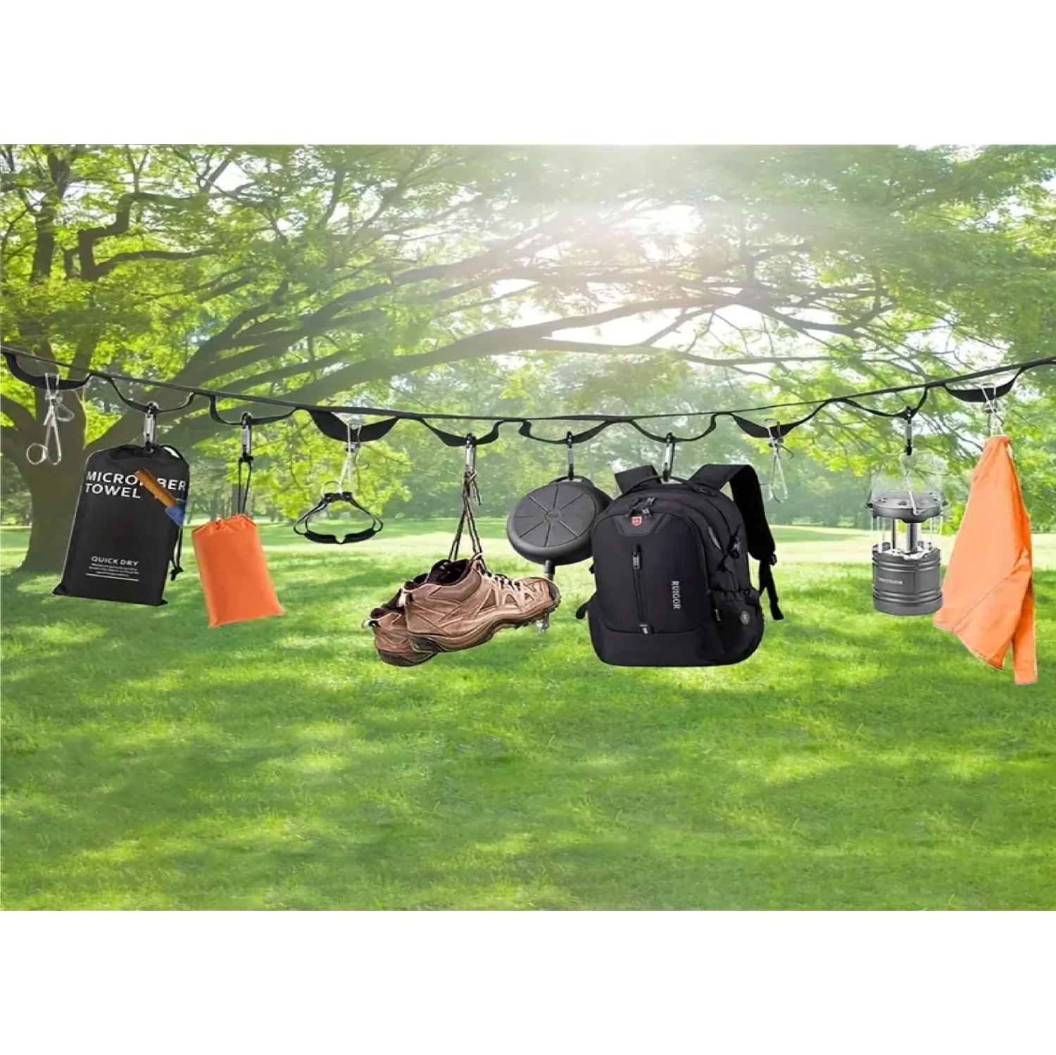 Multifunctional Lanyard, Tent Storage Clothesline, Camping Storage Strap, Outdoor Camping Accessories