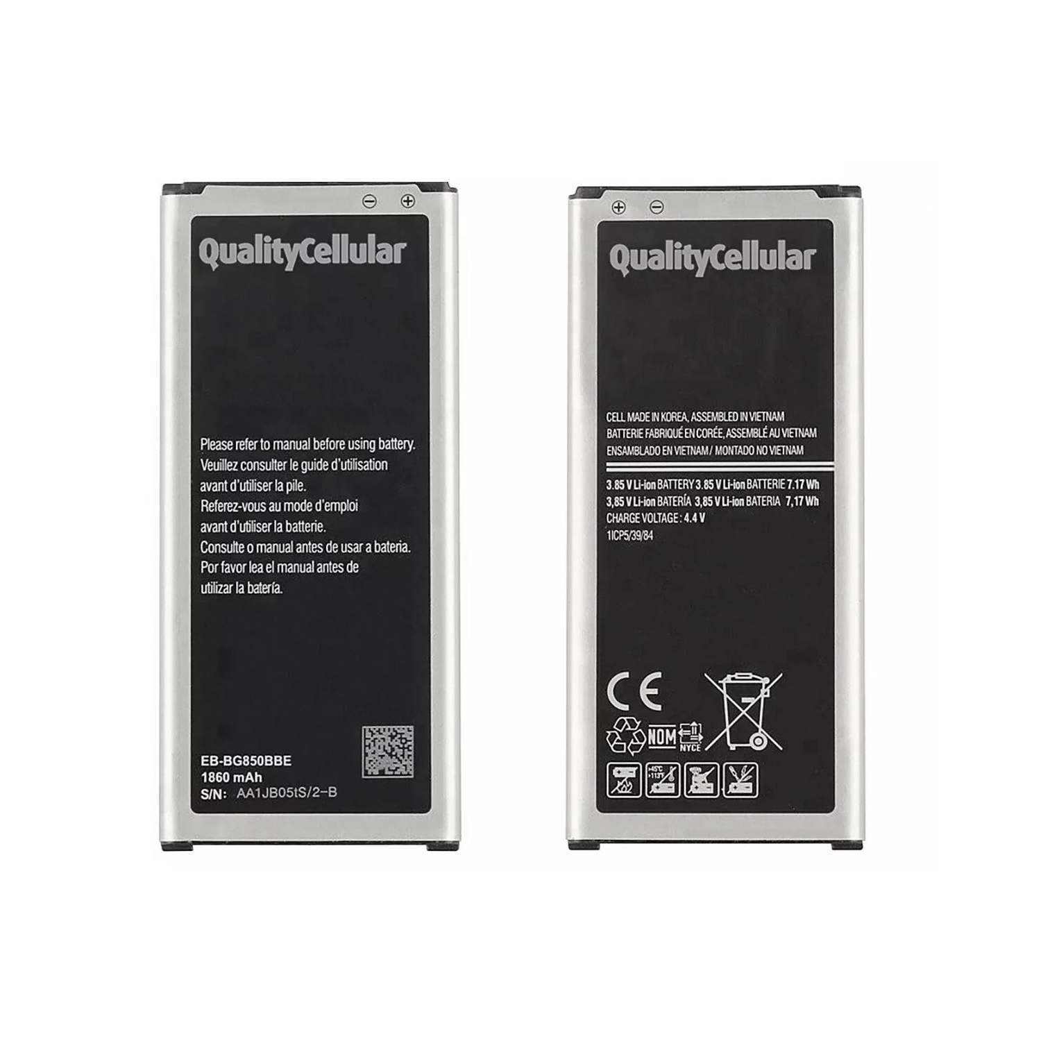 Quality Cellular Battery EB-BG850BBE pour Samsung Galaxy Alpha G850&nbsp;W G850F G850&nbsp;A