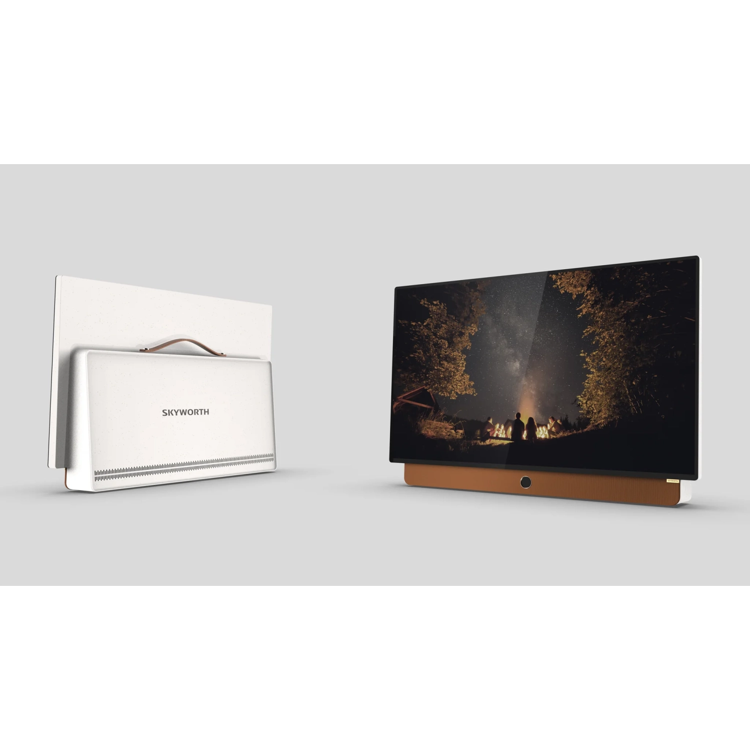 Skyworth 24-Inch Portable 3Hour Battery Life P100 Companion Series 1080P FHD Google TV, HDR10, Dolby Audio, LED, Bluetooth Remote, Built-in