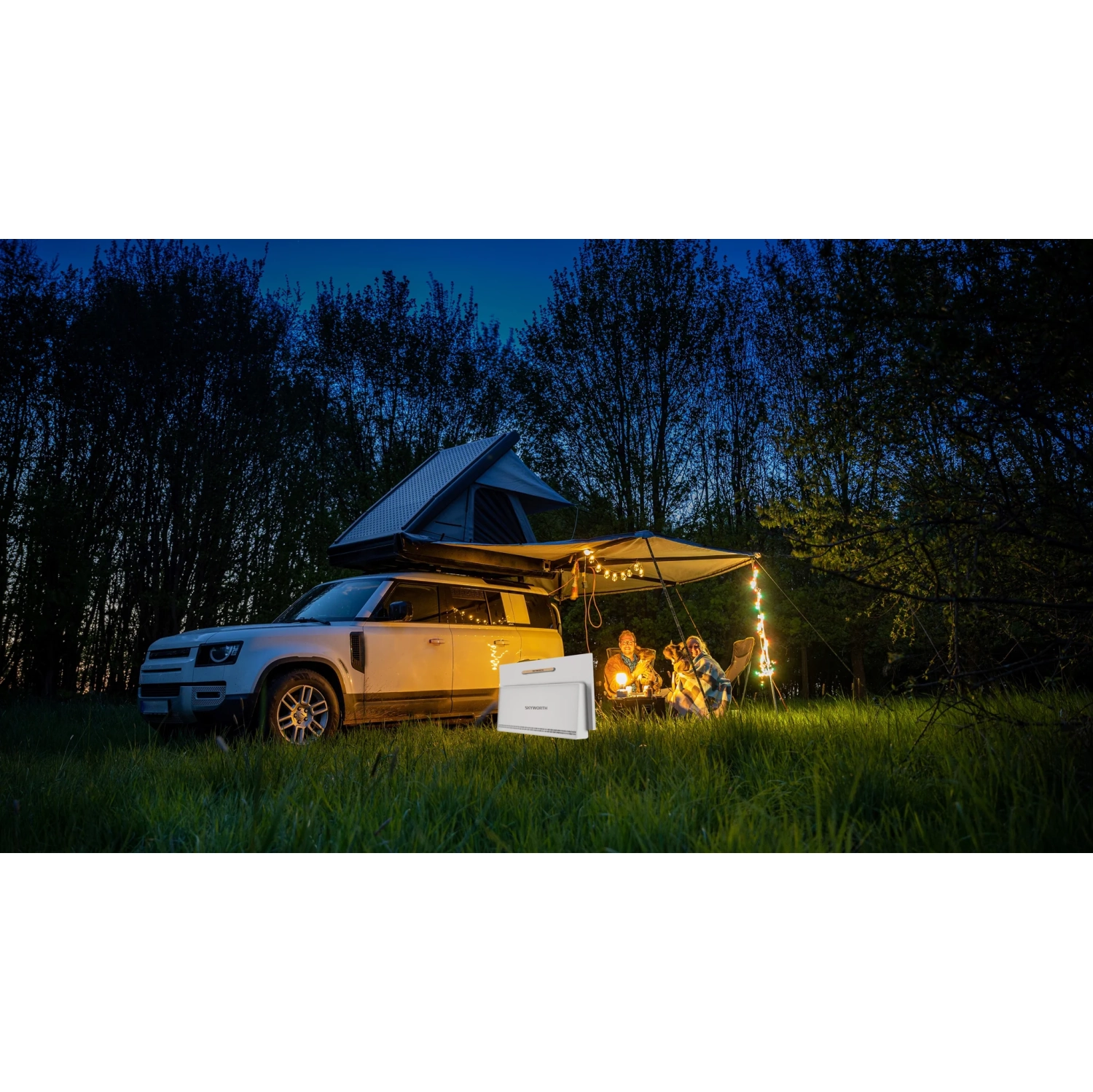 Skyworth 24-Inch Portable 3Hour Battery Life P100 Companion Series 1080P FHD Google TV, HDR10, Dolby Audio, LED, Bluetooth Remote, Built-in