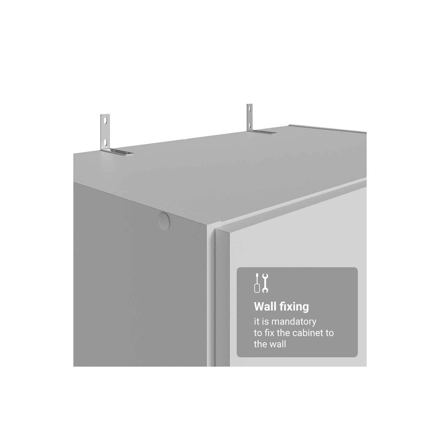 Madesa Garage Pantry Storage Cabinet 2 Doors with 5 Utility Shelves 23"L Wooden Organization Unit for Garage - White