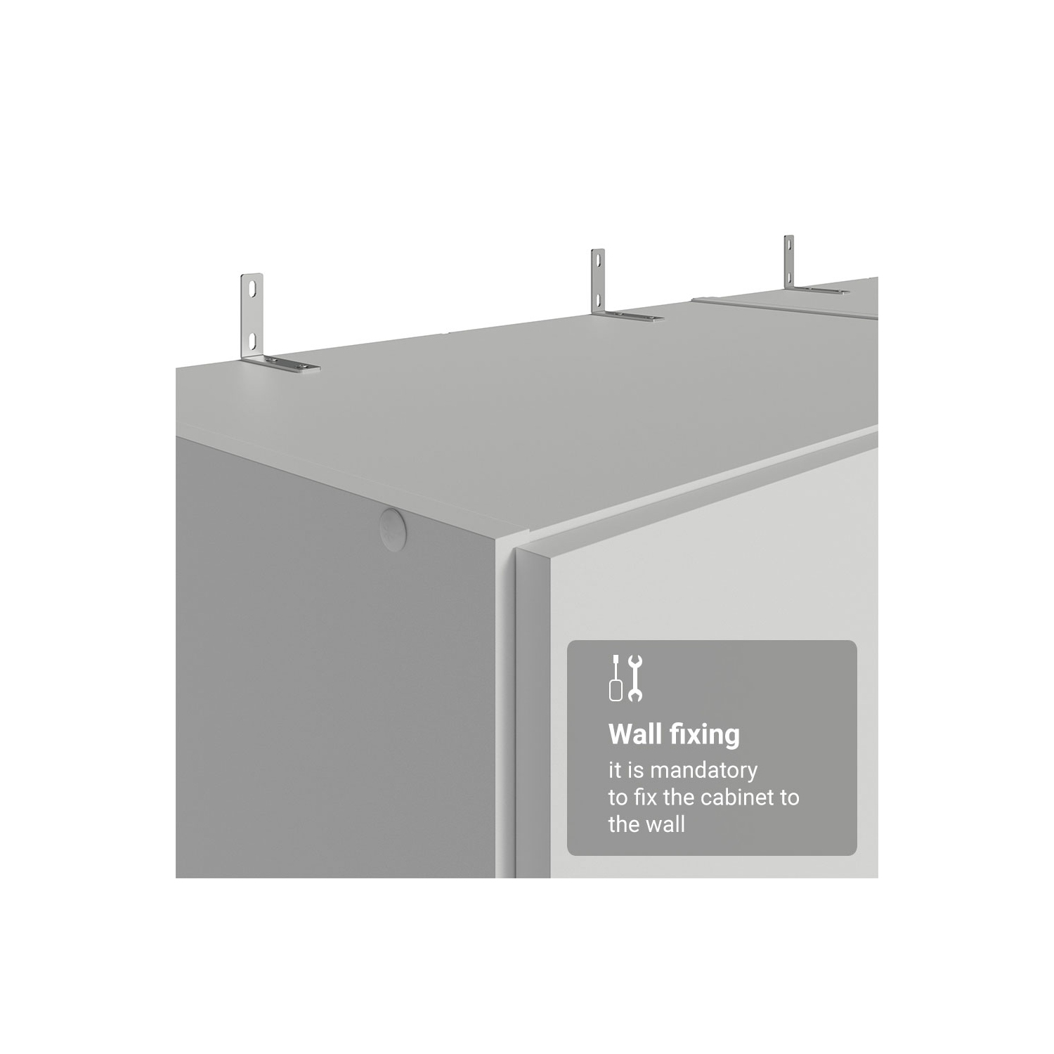 Ens. 2 armoire garde-manger Madesa Garage avec 5 tablettes utilitaires, unité de rangement en bois de 23&nbsp;po de long pour garage - Blanc