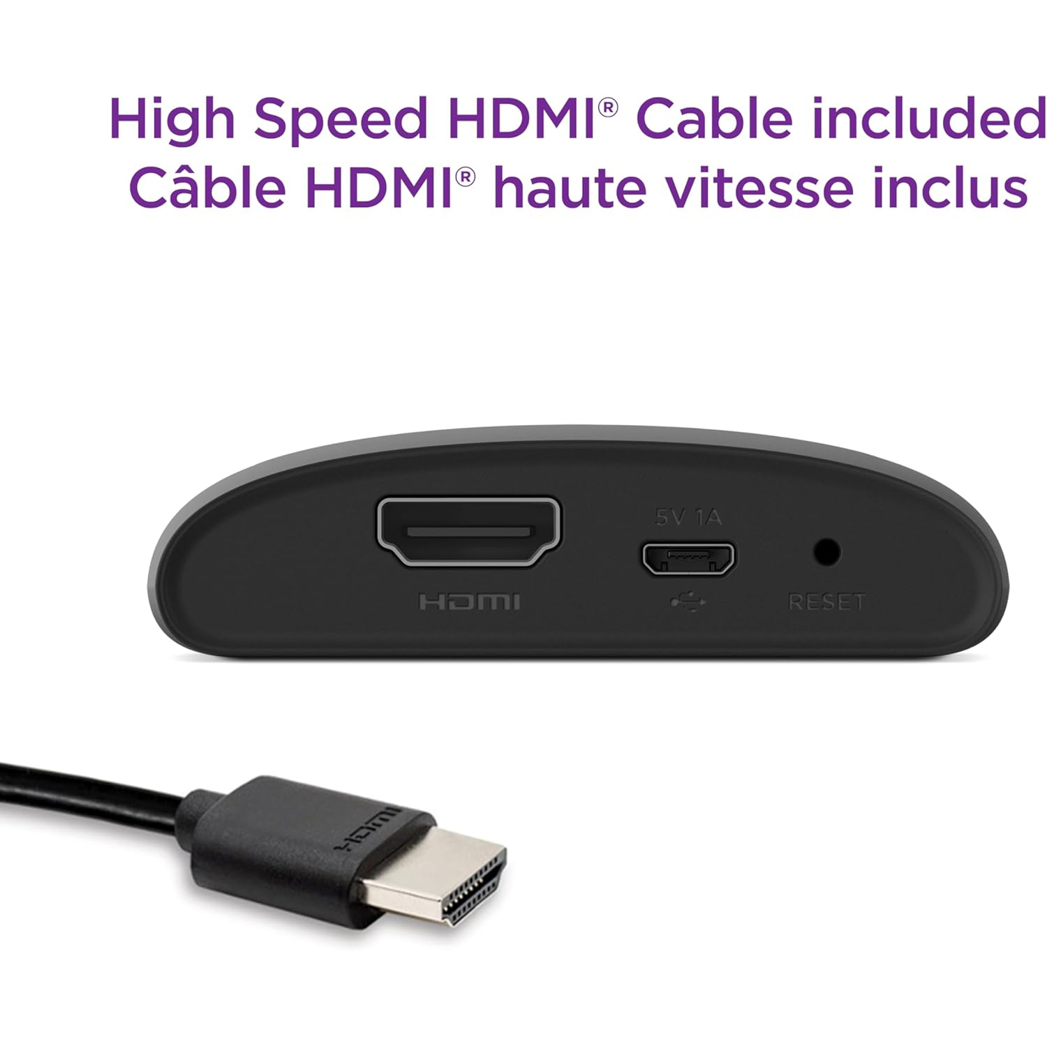 Open Box - Roku Express HD Streaming Device with High-Speed HDMI Cable and Simple Remote (No TV Controls), Guided Setup and Fast Wi-Fi