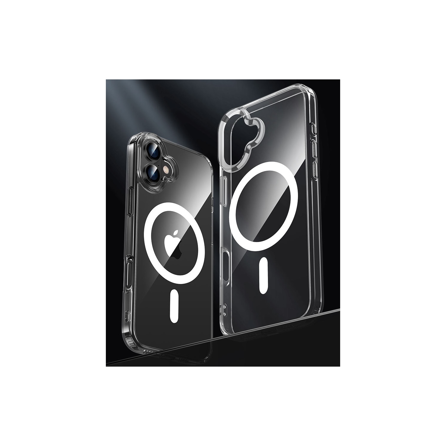 TopSave Hybrid Magnetic Case Compatible with MagSafe, Protective, Scratch-Resistant Back, Classic Series, Clear For iPhone 16 Plus 6.7-Inch