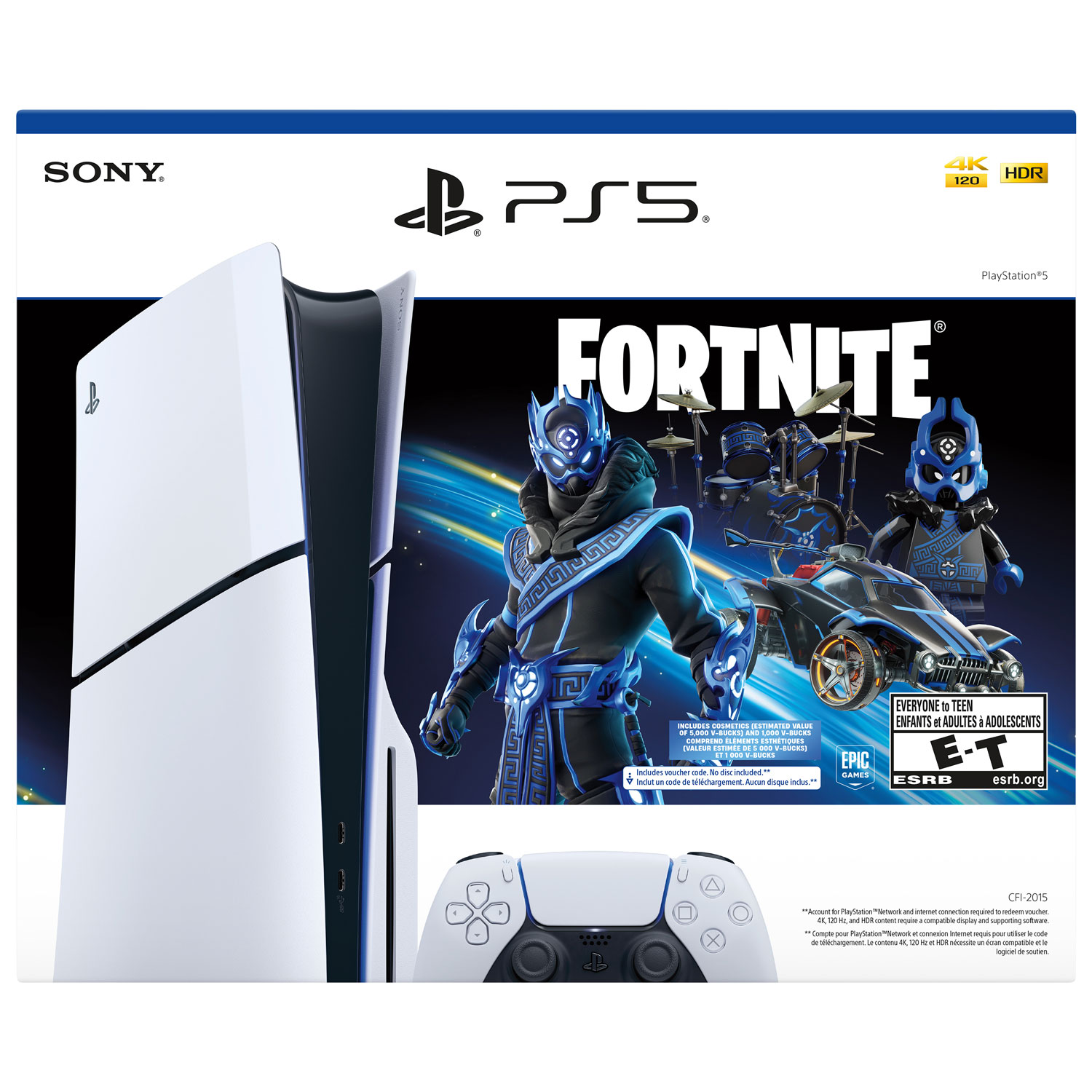 PlayStation 5 Slim Console - Fortnite Cobalt Star Bundle