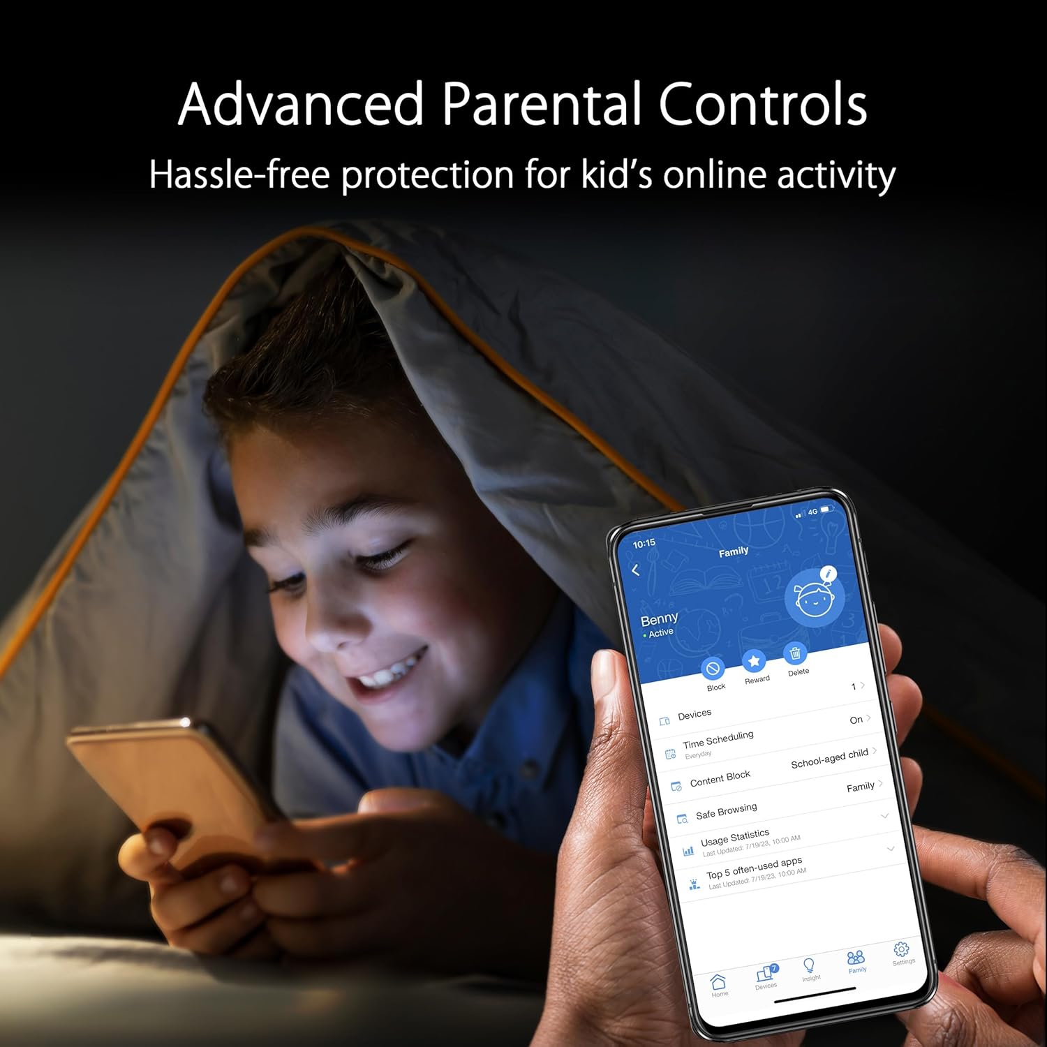 ASUS ZenWiFi Pro ET12 AXE11000 Tri-Band WiFi 6E Mesh System, Coverage up to 6000 sq ft, Subscription-Free Network Security