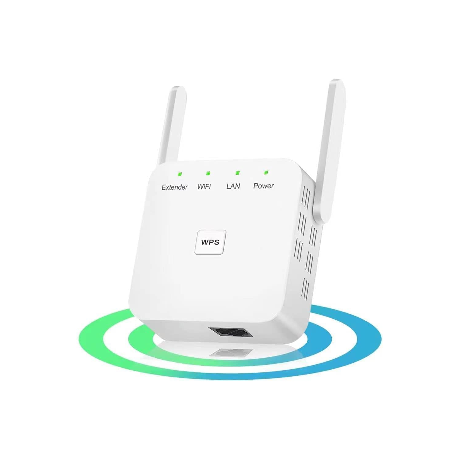 2024 Newest WiFi Extender, WiFi Repeater, WiFi Booster, Covers Up to 9860 Sq.ft and 60 Devices, Internet Booster - with Ethernet Port, Quick Setup, Home Wireless Signal Booster