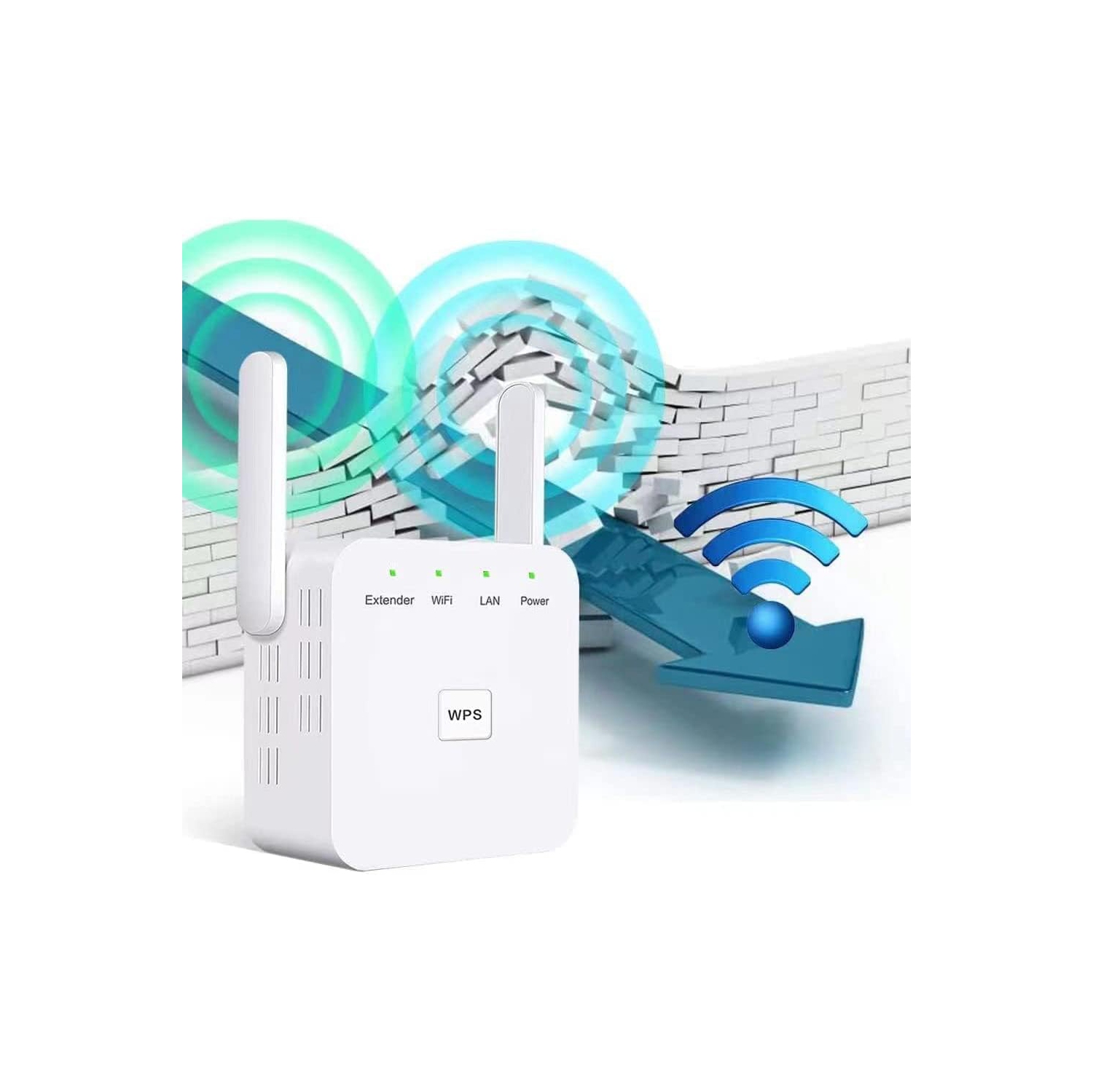 2025 Newest WiFi Extender, WiFi Repeater, WiFi Booster, Covers Up to 10000 Sq.ft and 60 Devices, Internet Booster - with Ethernet Port, Quick Setup,