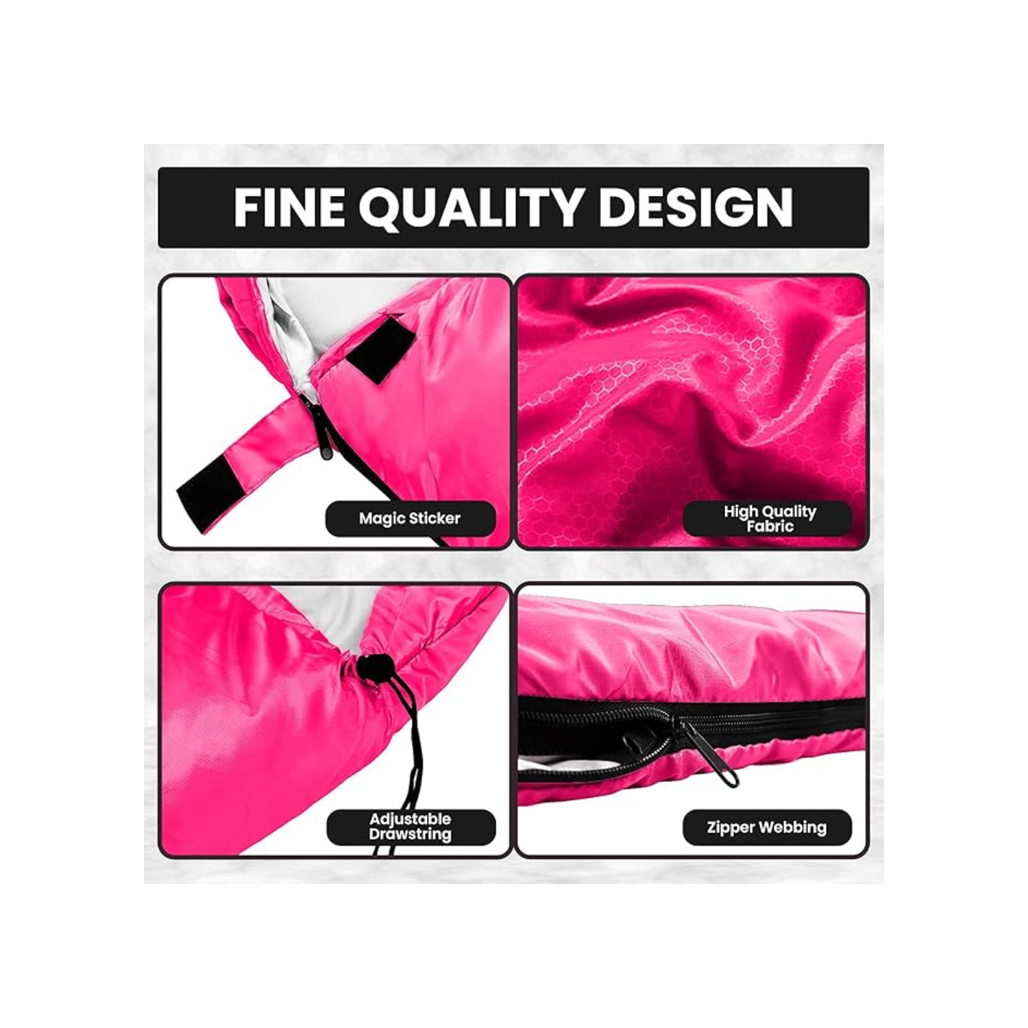 Sleeping Bags, 4 Seasons Sleeping Bag with Zippered Holes for Arms and Feet, Warm Cold Weather Lightweight Waterproof Sleeping Bags for Kids Adults