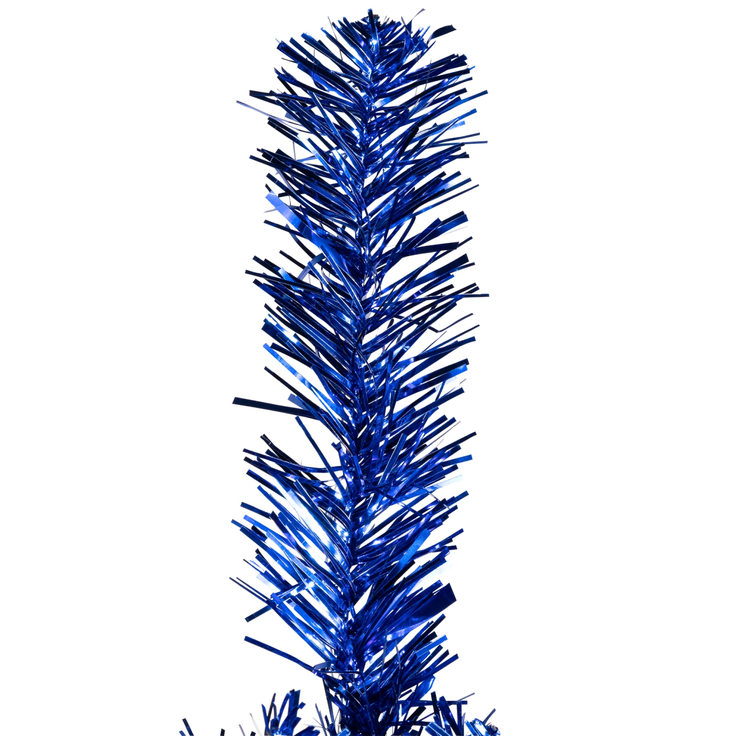 Artificial Tinsel Christmas Tree - 7' - Blue - Unlit