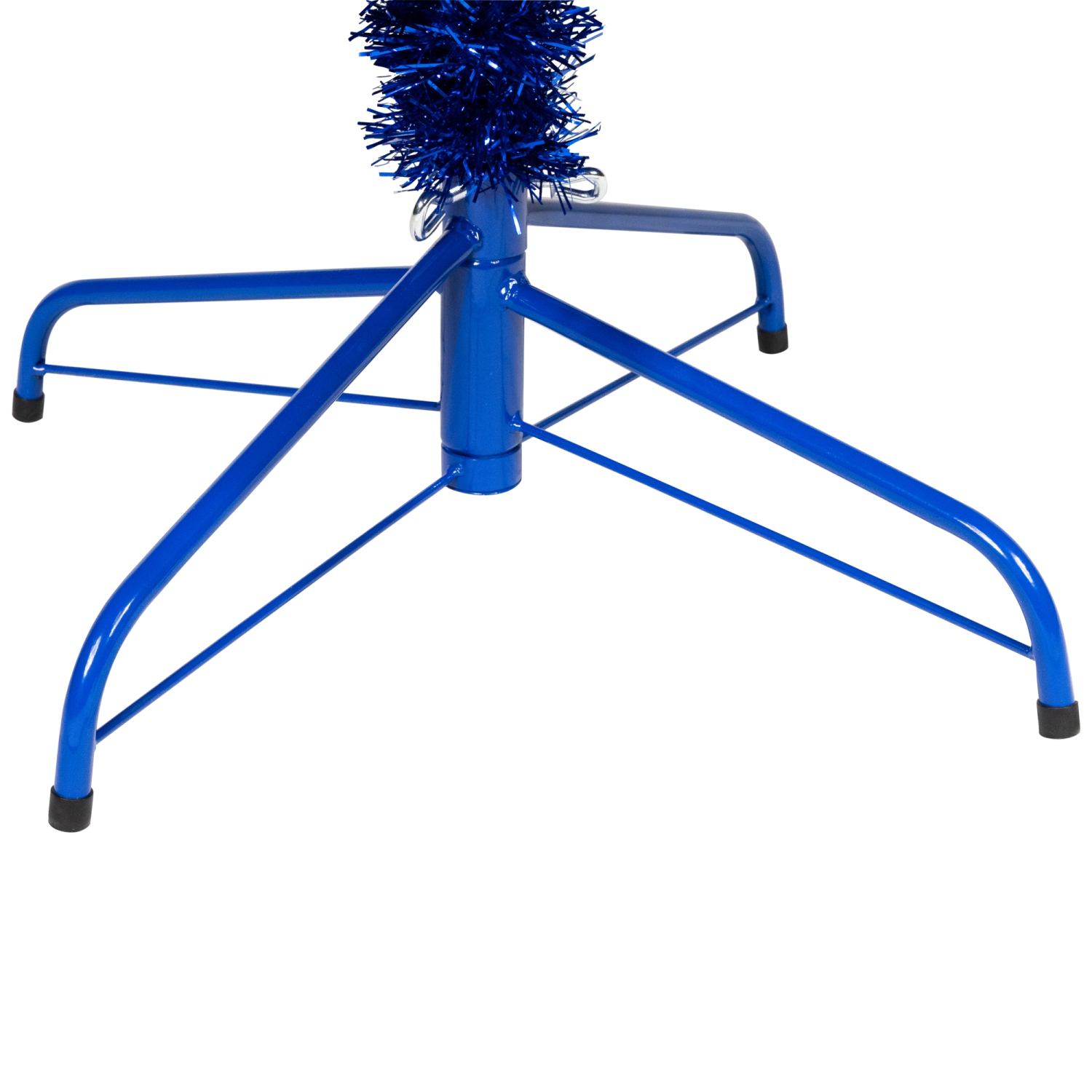 Artificial Tinsel Christmas Tree - 7' - Blue - Unlit