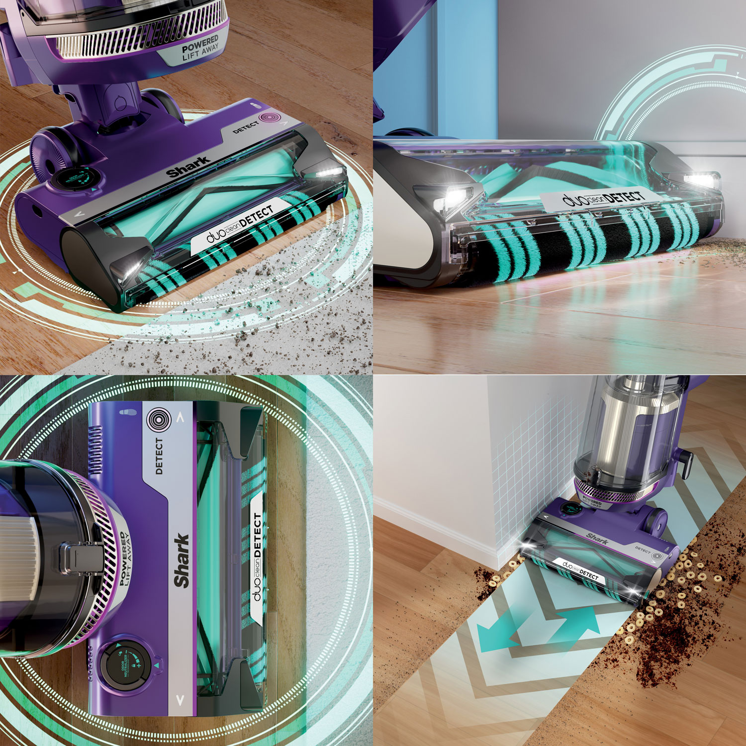 Shark PowerDetect Upright Vacuum - Eggplant