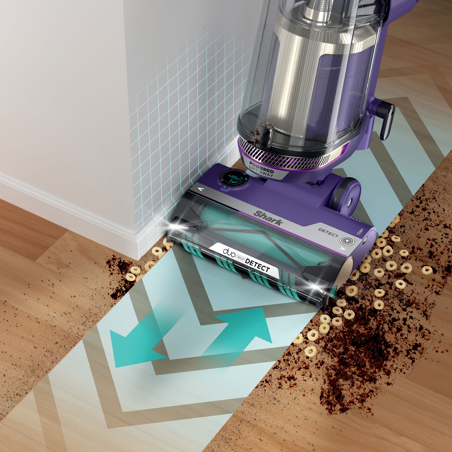 Shark PowerDetect Upright Vacuum - Eggplant