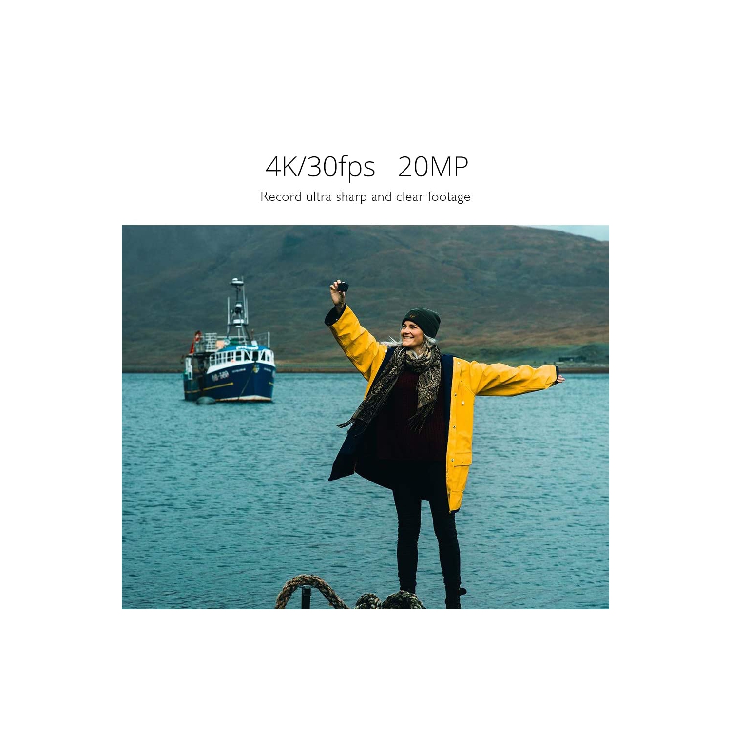 Open Box - AKASO EK7000 Pro 4K Action Camera with Touch Screen EIS Adjustable View Angle