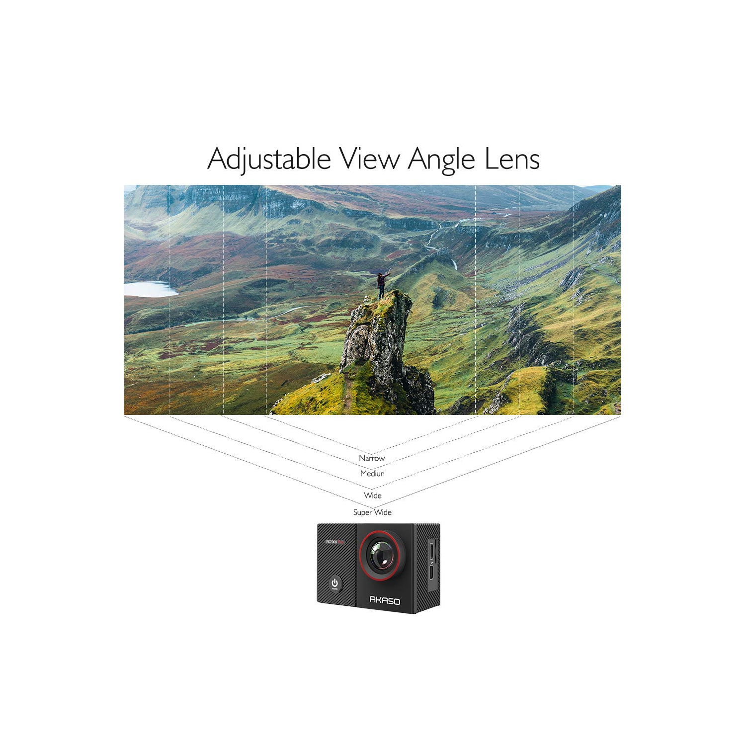 Open Box - AKASO EK7000 Pro 4K Action Camera with Touch Screen EIS Adjustable View Angle