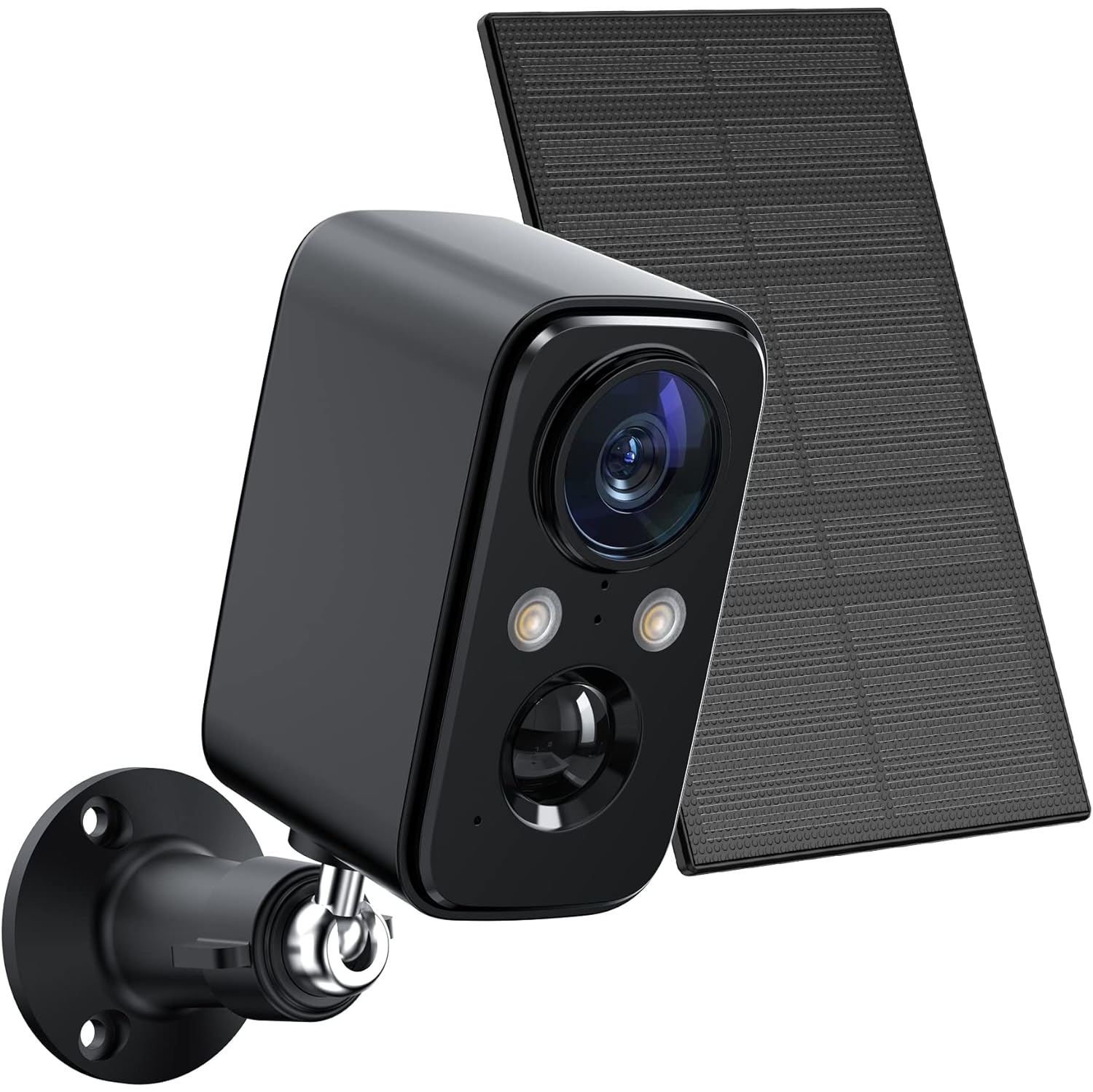 Security Camera Wireless Outdoor Solar - FOAOOD Camera- Black