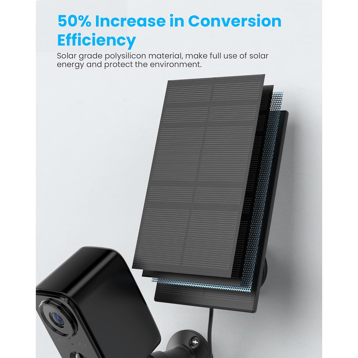 Security Camera Wireless Outdoor Solar - FOAOOD Camera- Black