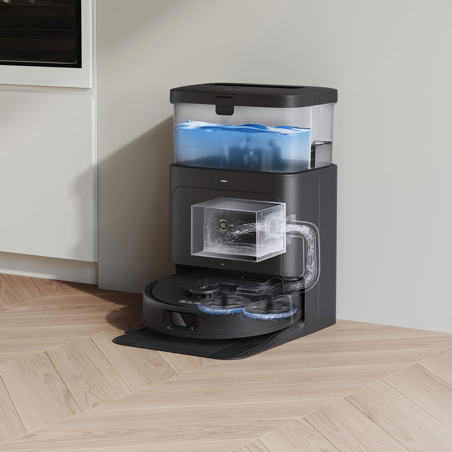 Ecovacs N30 Pro Omni Robot Vacuum - Black