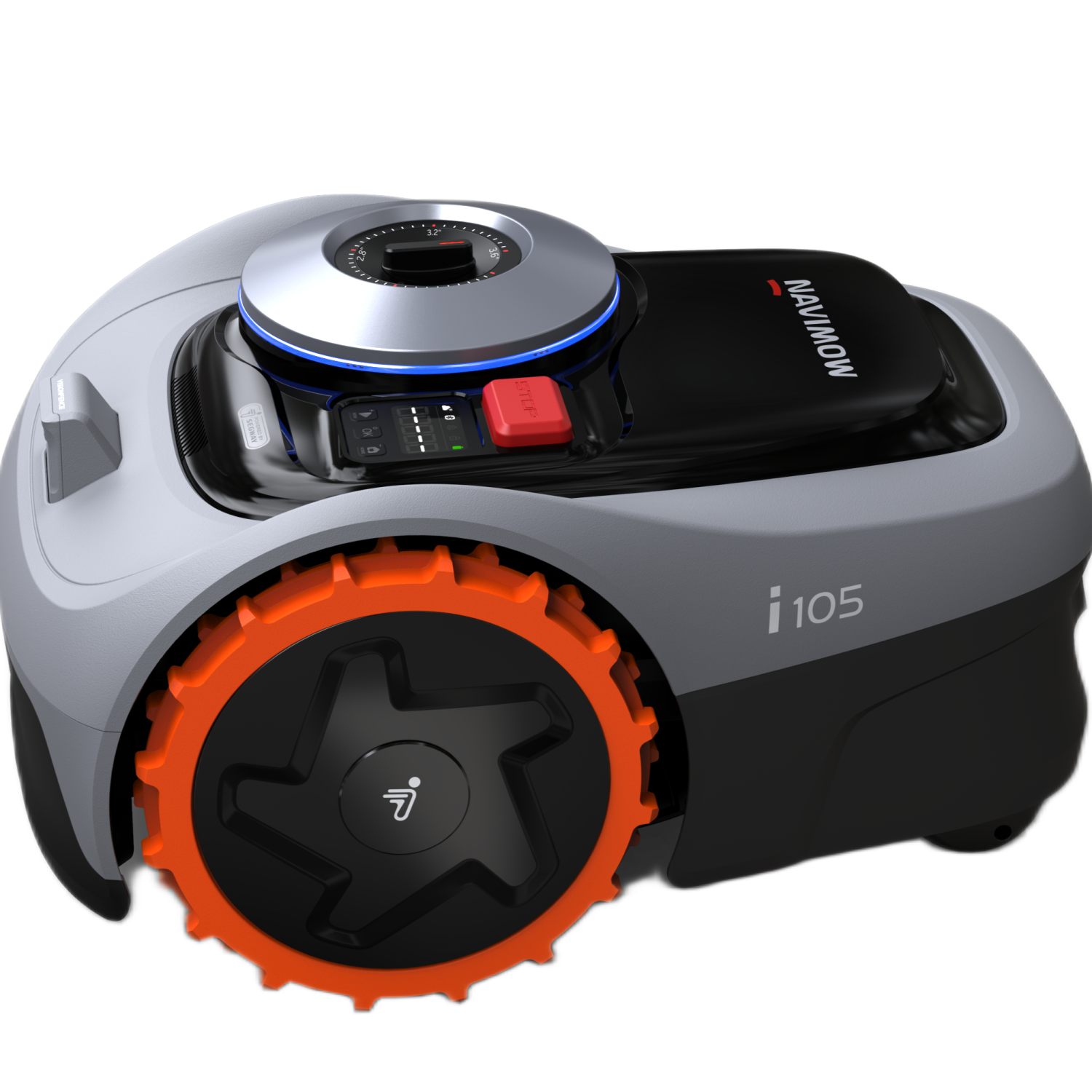 Segway Navimow i105N Robotic Lawn Mower, Wireless AI Mapping, EFLS 2.0 Positioning, VisionFence Obstacle Avoidance, App Control