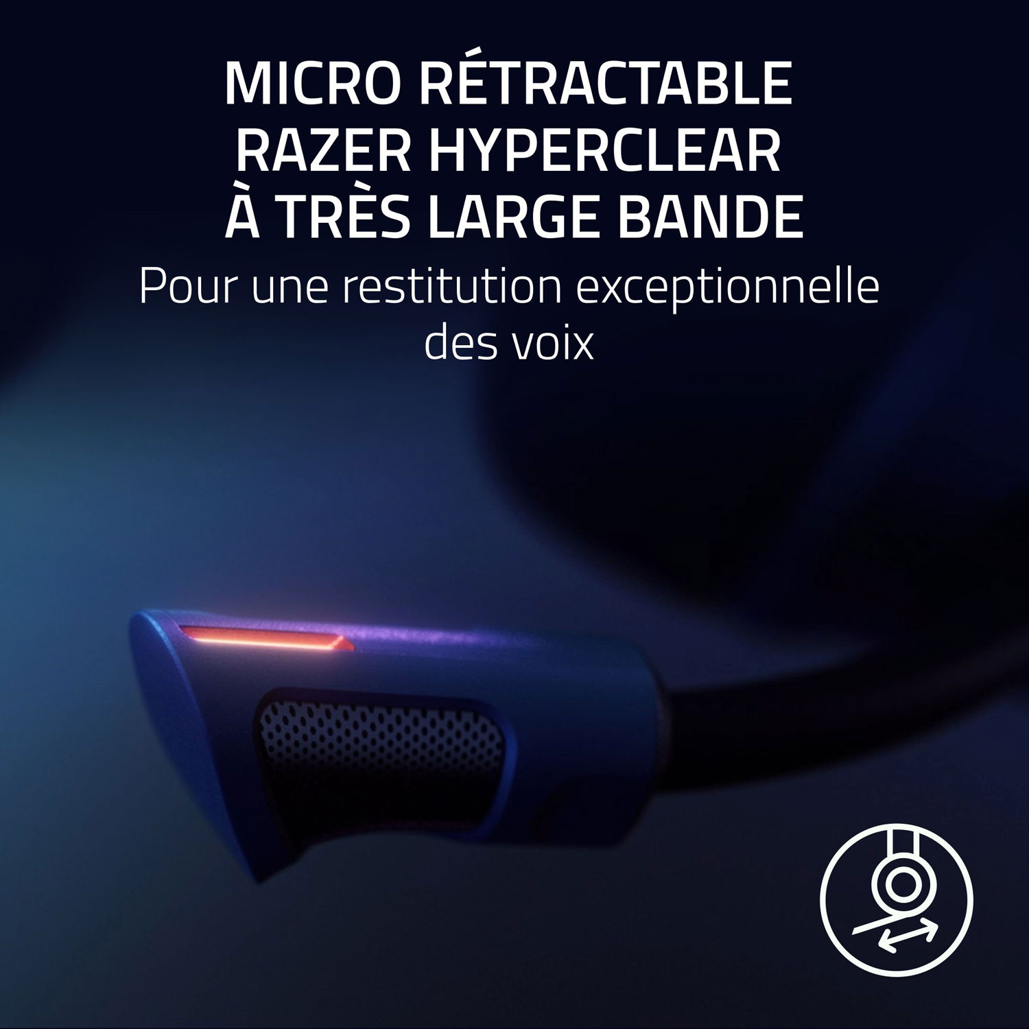 Casque de jeu sans fil Kraken V4 Pro de Razer - Noir