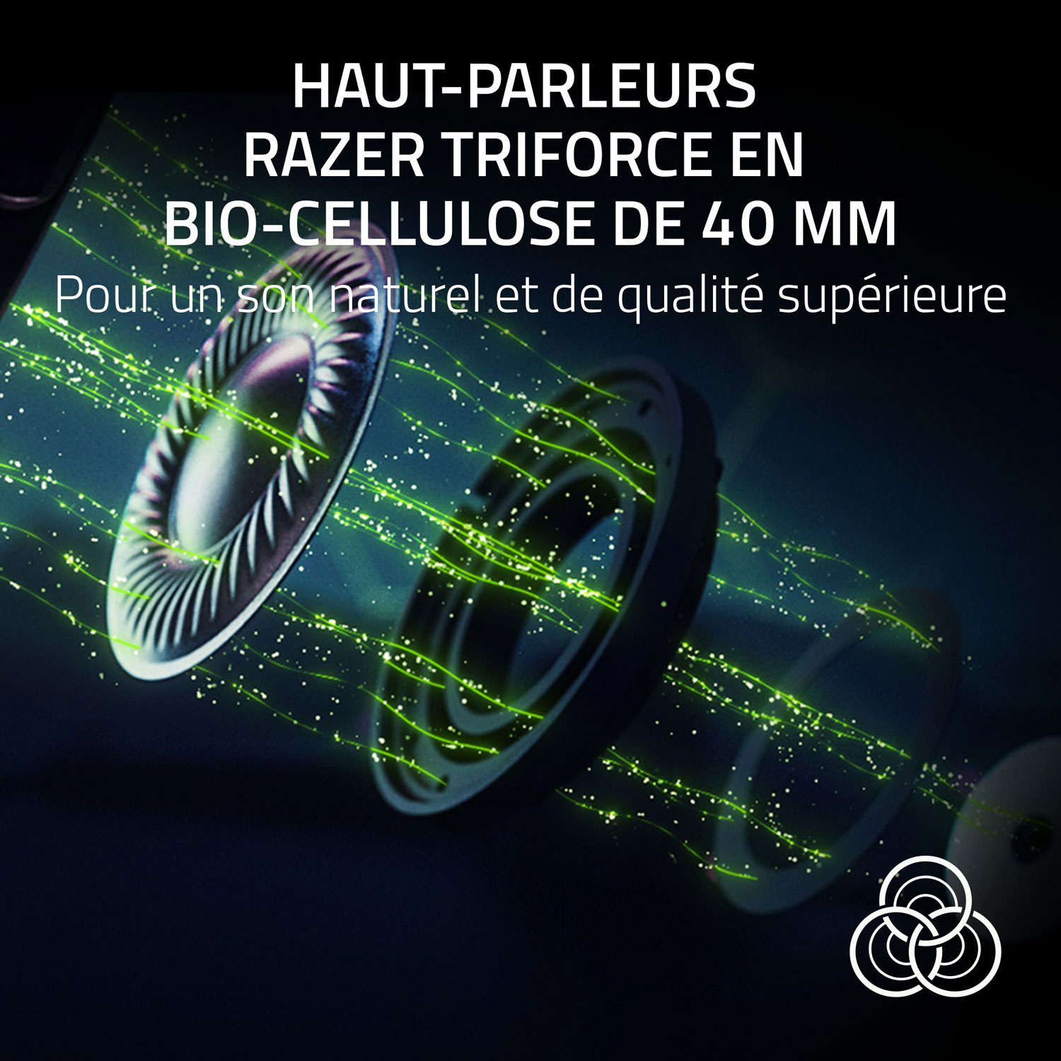 Casque de jeu sans fil Kraken V4 Pro de Razer - Noir