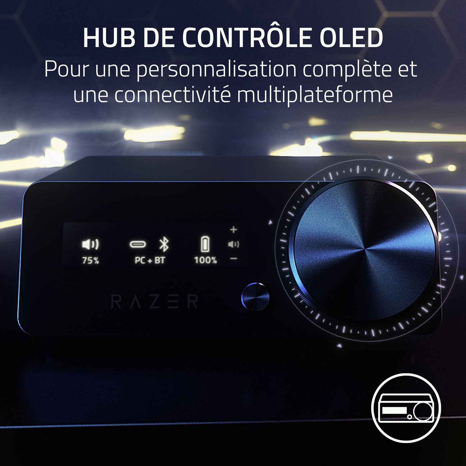 Casque de jeu sans fil Kraken V4 Pro de Razer - Noir