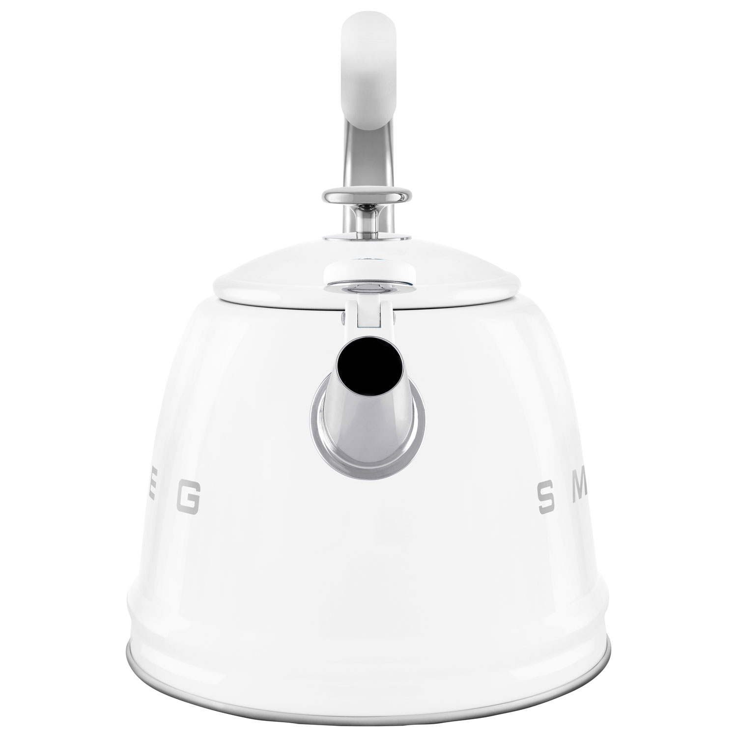 Smeg 50's Style Stovetop Kettle - 2.3L - White/Stainless Steel