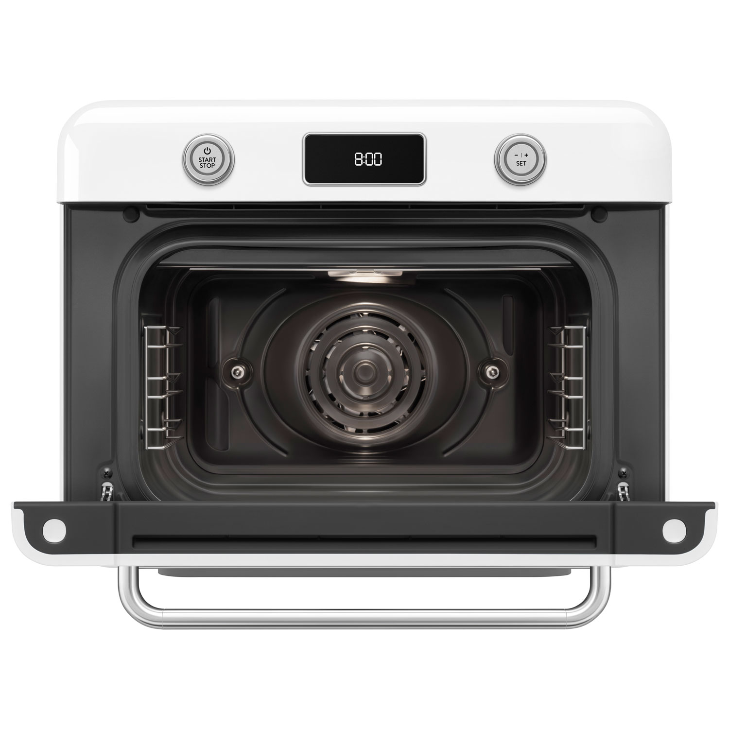 Smeg 10-in-1 Countertop Combination Air Fryer Toaster Oven with Steam - 1.05 Cu.Ft./29.7L - White