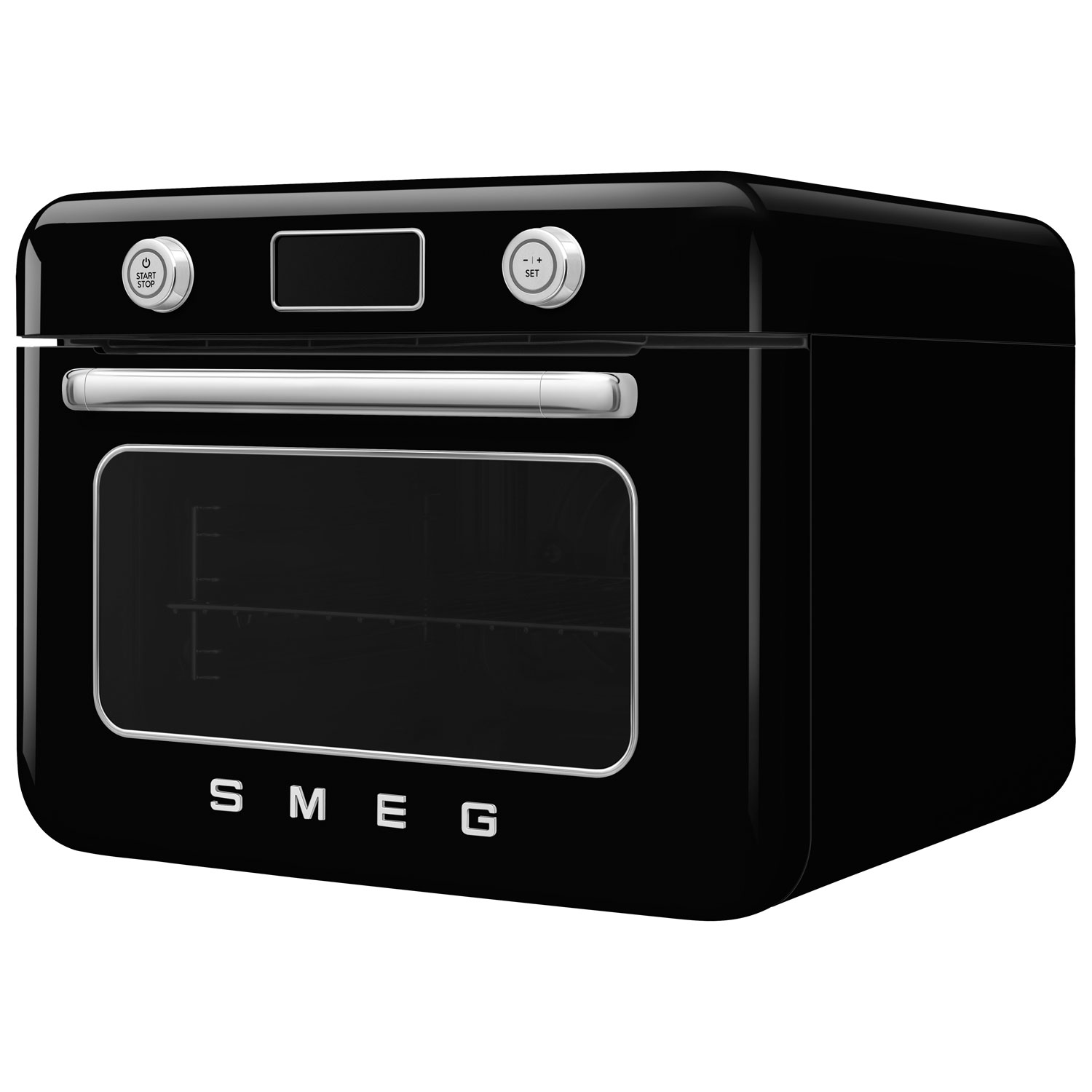 Smeg 10-in-1 Countertop Combination Air Fryer Toaster Oven with Steam - 1.05 Cu. Ft. - Black