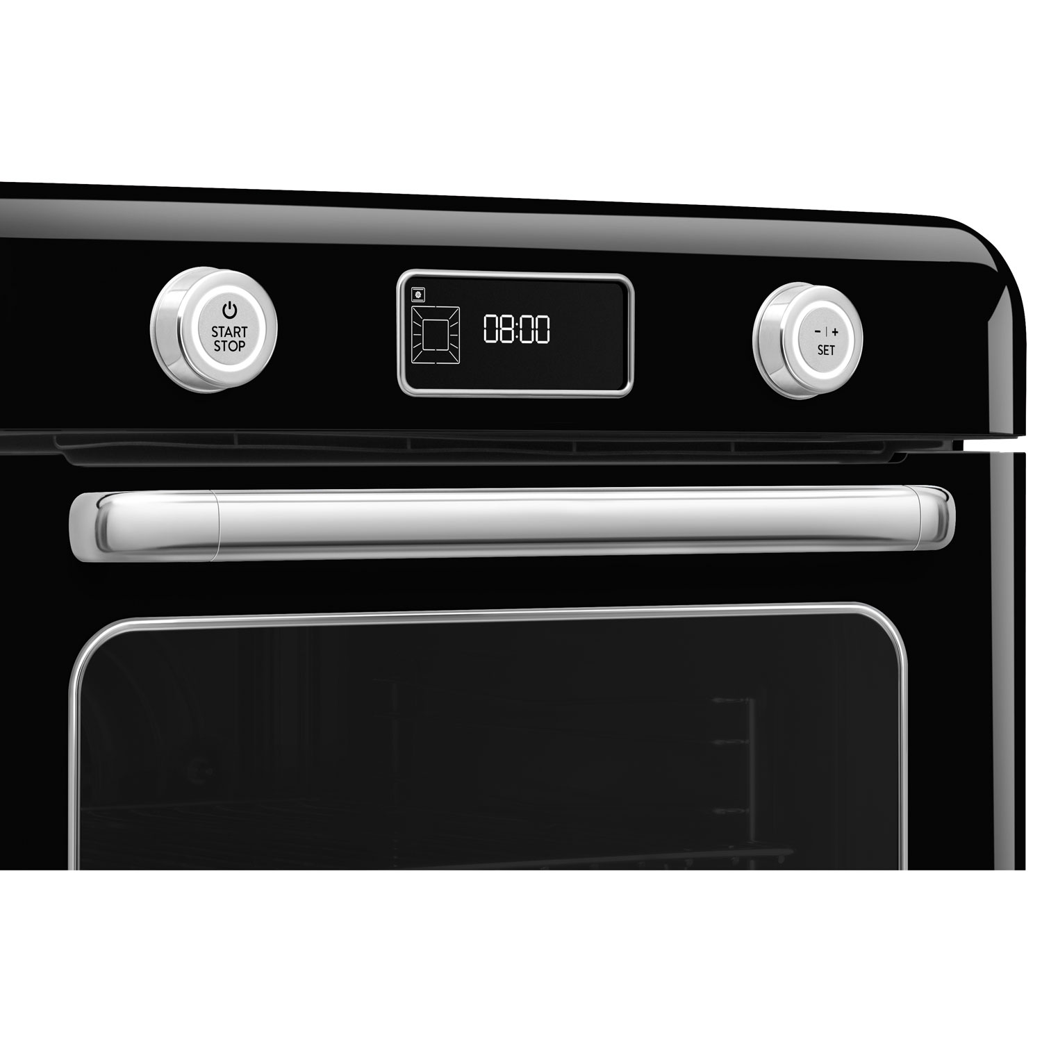 Smeg 10-in-1 Countertop Combination Air Fryer Toaster Oven with Steam - 1.05 Cu. Ft. - Black