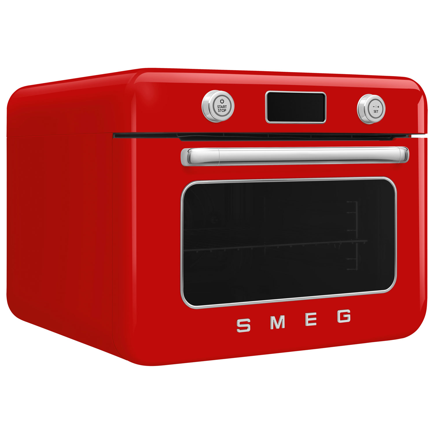 Smeg 10-in-1 Countertop Combination Air Fryer Toaster Oven with Steam - 1.05 Cu. Ft. - Red