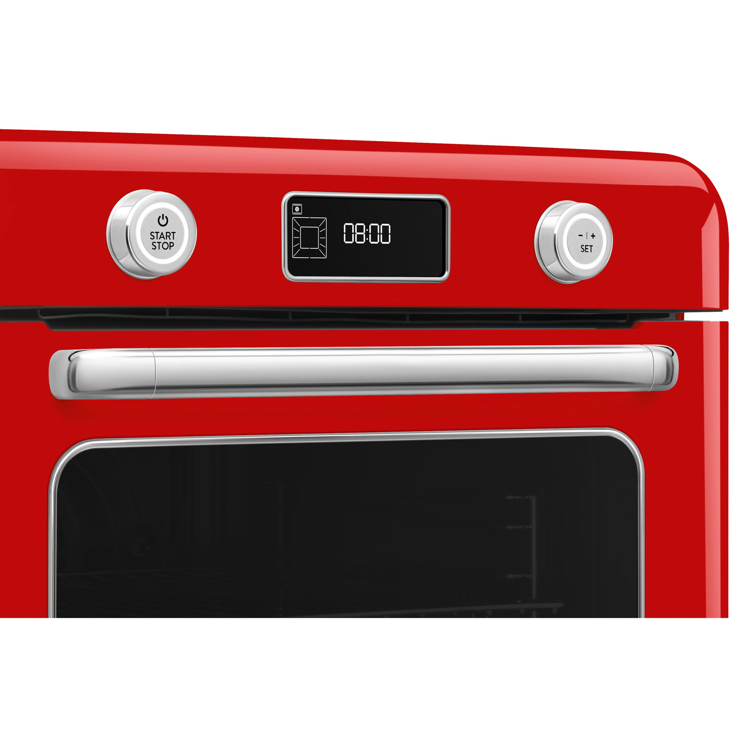 Smeg 10-in-1 Countertop Combination Air Fryer Toaster Oven with Steam - 1.05 Cu. Ft. - Red