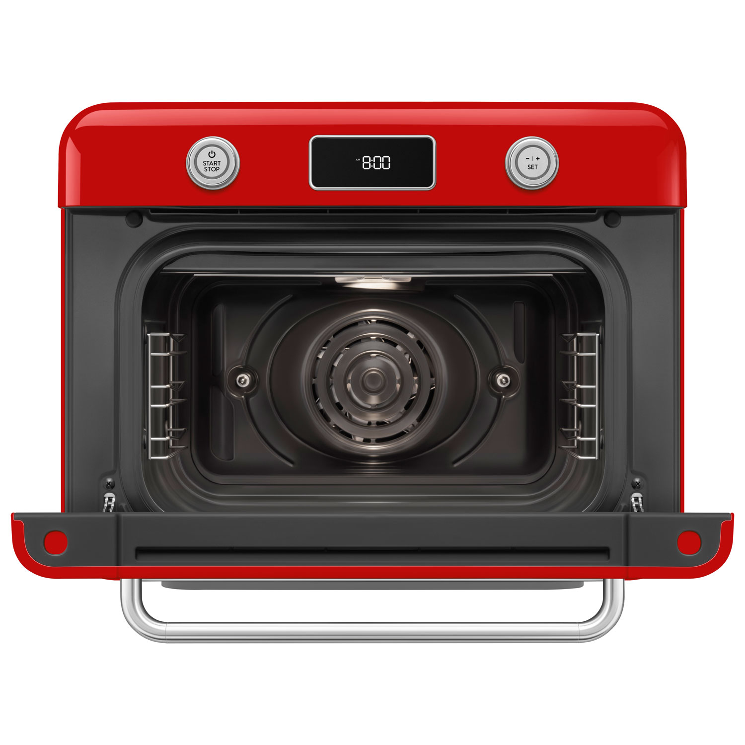 Smeg 10-in-1 Countertop Combination Air Fryer Toaster Oven with Steam - 1.05 Cu. Ft. - Red