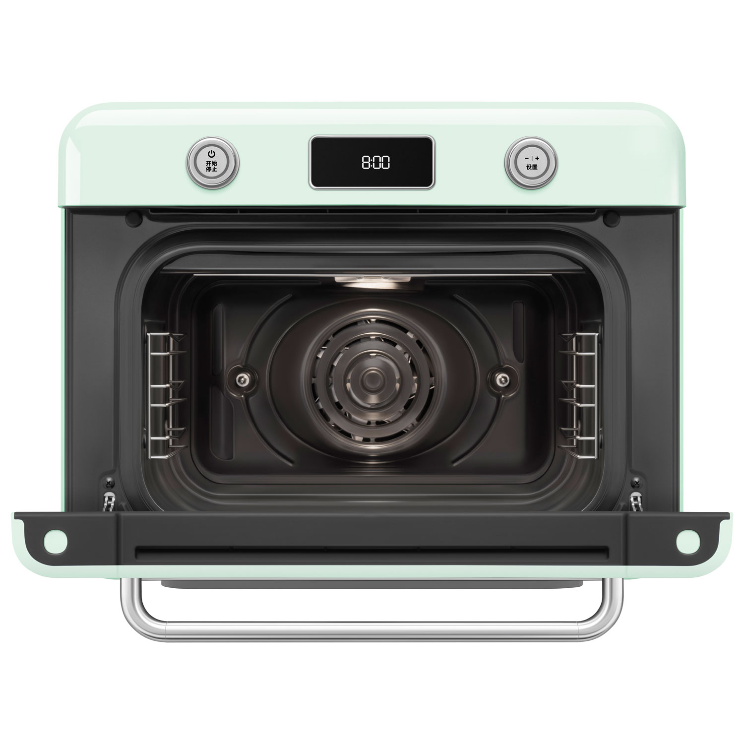 Smeg 10-in-1 Countertop Combination Air Fryer Toaster Oven with Steam - 1.05 Cu. Ft. - Pastel Green