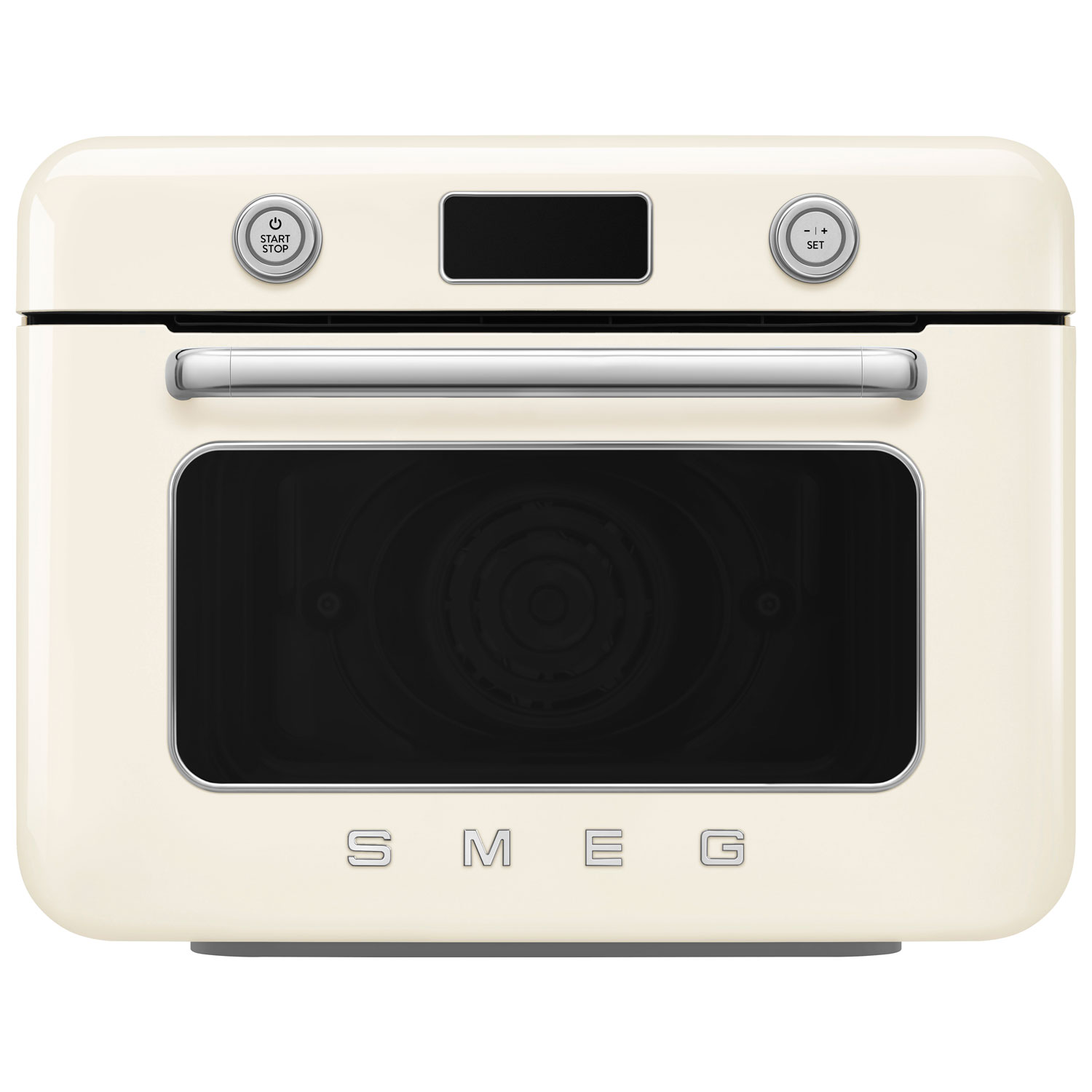 Four friteuse à air chaud combiné de comptoir 10-en-1 avec vapeur de Smeg - 1,05 pi³ - Crème