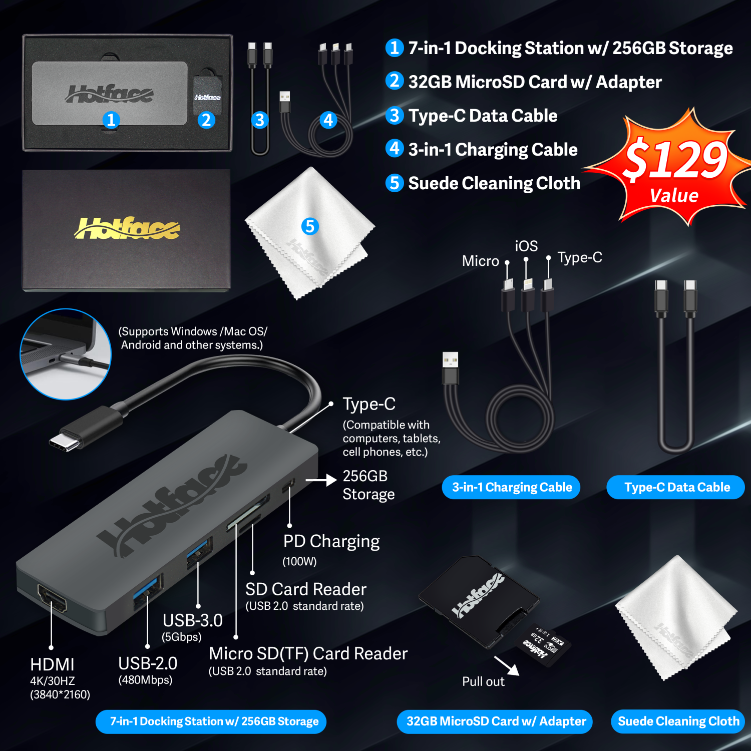 ASUS - Vivobook 16" WUXGA Laptop - Intel Core i7-1255U with 40GB Memory - 1TB PCIe SSD - Intel Iris Xe Graphics - Windows 11 Pro - Black - 256GB